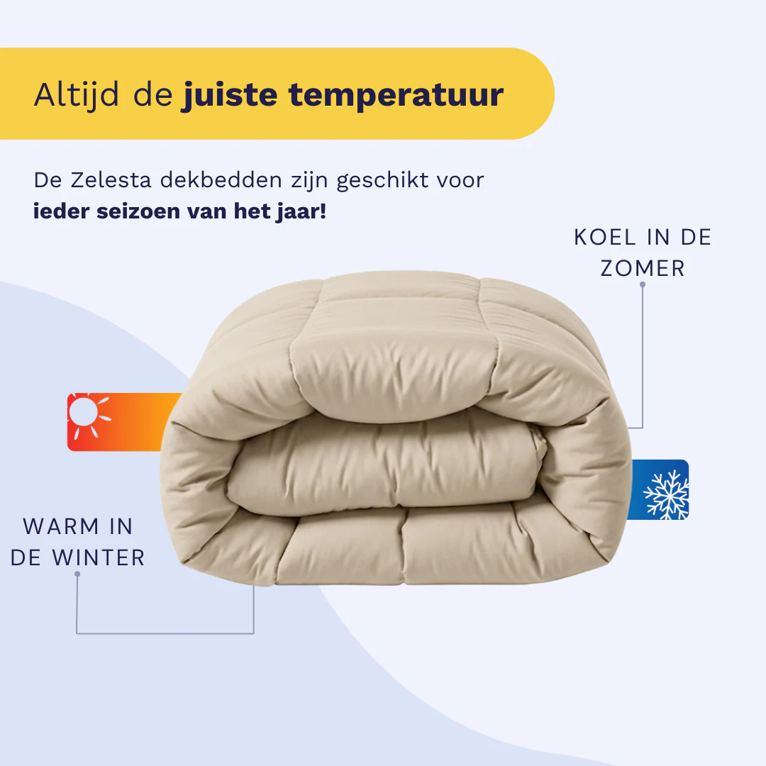 Zelesta Pure Uni Katoen Dekbed - Desert Sand - Image 4