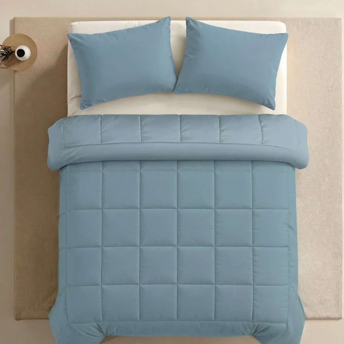 Zelesta Pure Uni Katoen Dekbed - Pastelblauw - Image 4
