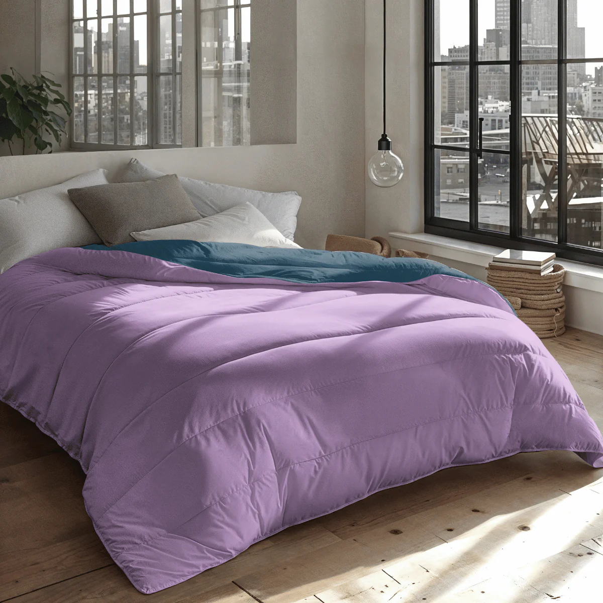 Zelesta Royalbed - Petrol & Lila - Image 2