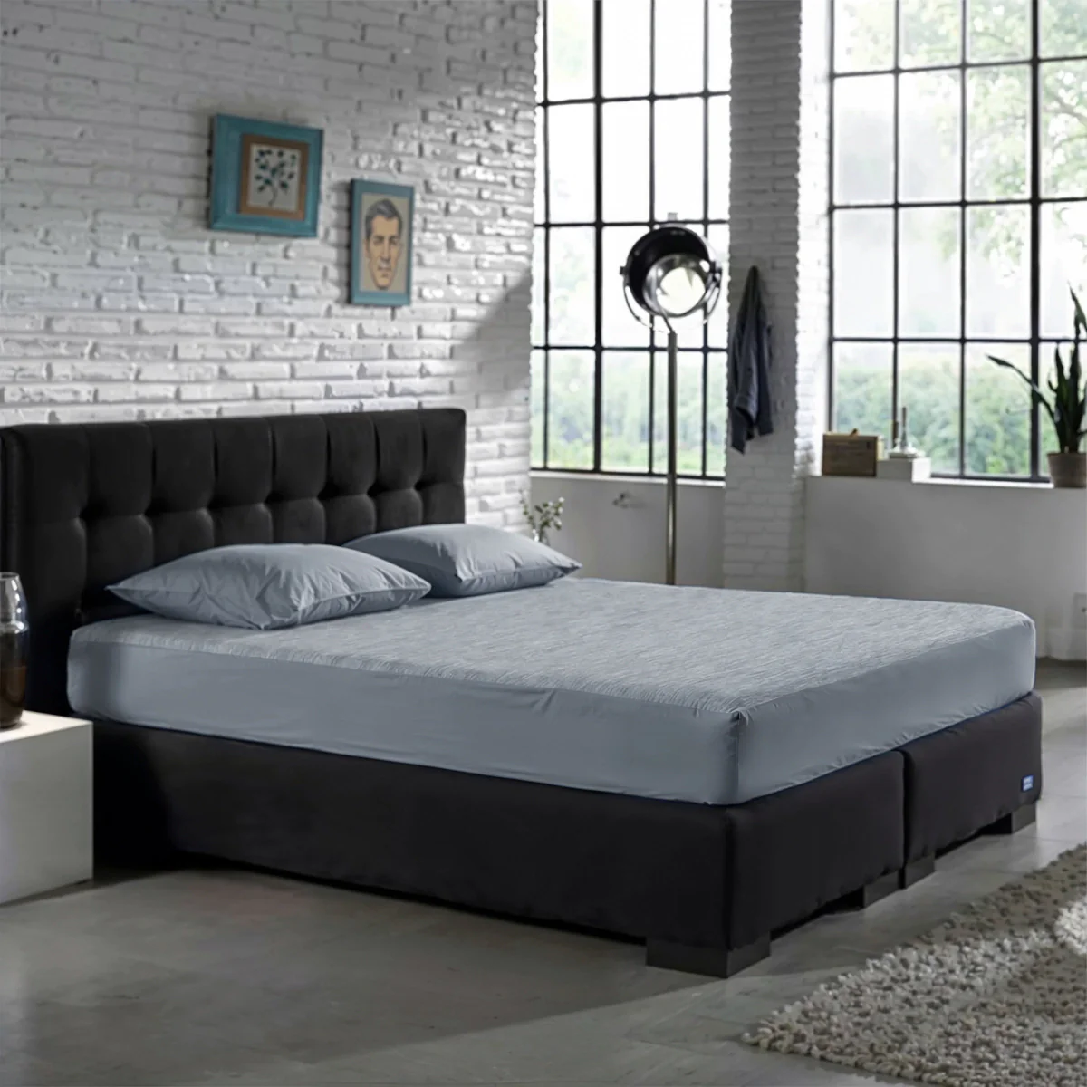 Zelesta Special Cooling Blend Hoeslaken - Warm Linnen Grijs - Image 2