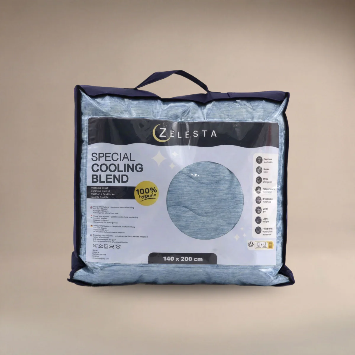 Zelesta Special Cooling Blend Zomerdekbed - Sereen Blauw - Image 7