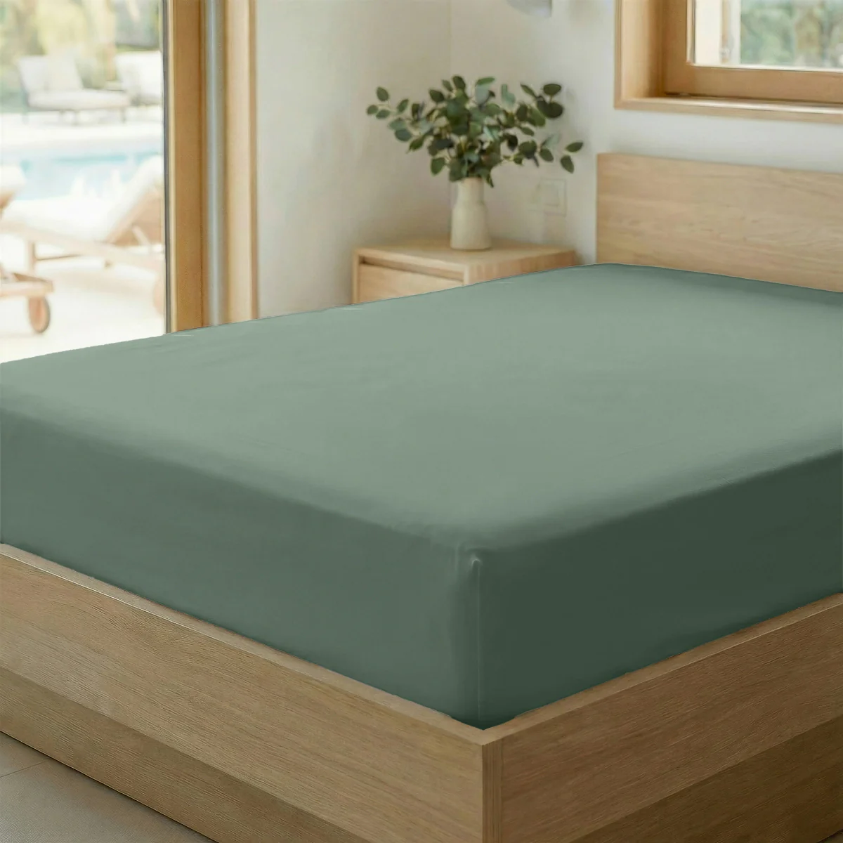 Zelesta Special Cooling Serene Hoeslaken - Saliegroen