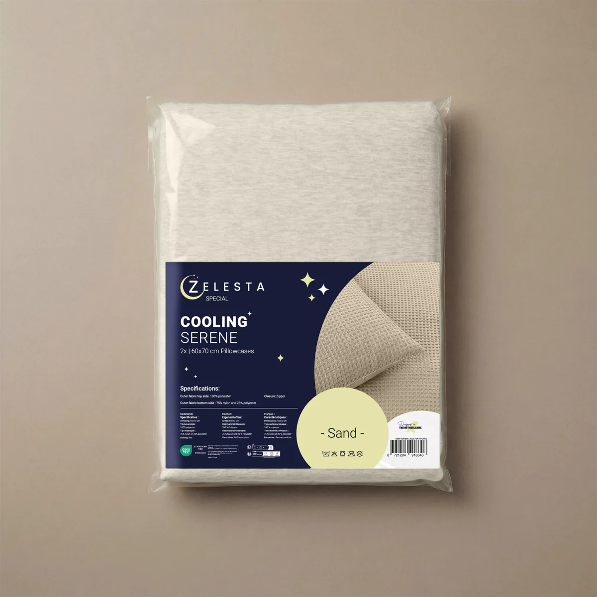Zelesta Special Cooling Serene Kussensloop set van 2 - Crèmewit - Image 3