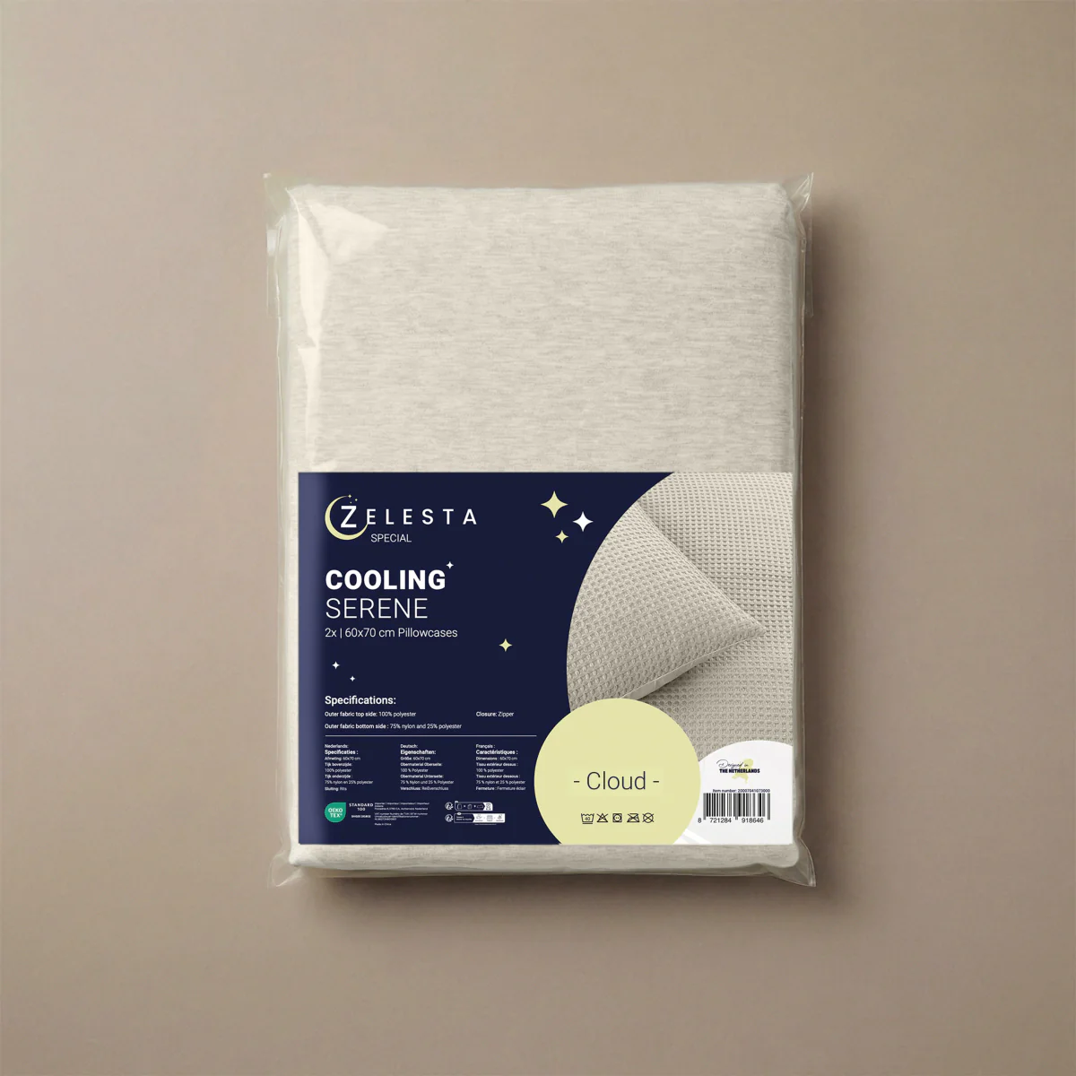 Zelesta Special Cooling Serene Kussensloop set van 2 - Zand - Image 3