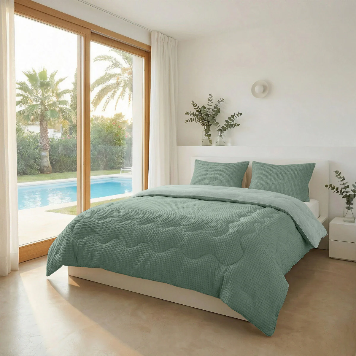 Zelesta Special Cooling Serene Zomerdekbed - Saliegroen - Image 2