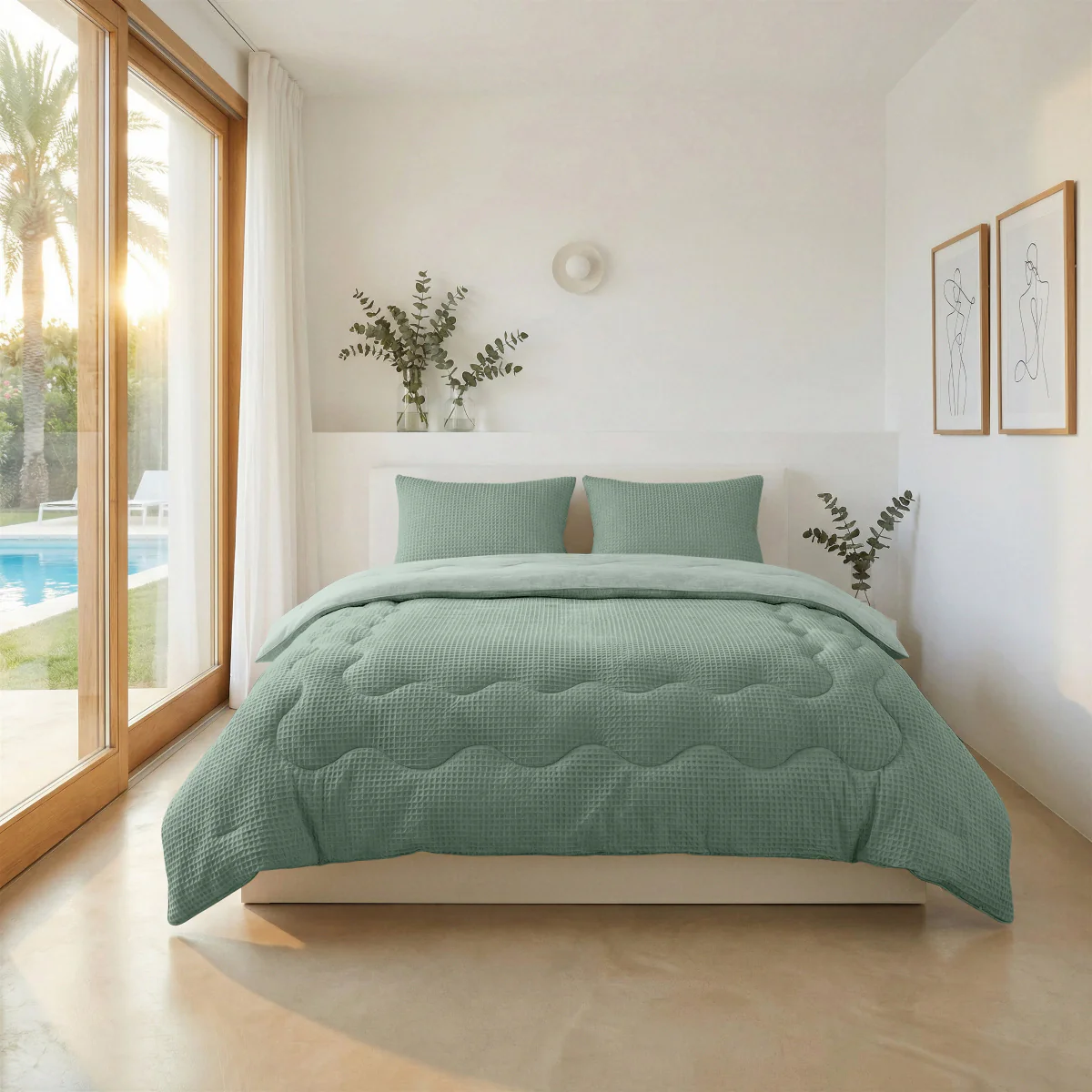 Zelesta Special Cooling Serene Zomerdekbed - Saliegroen - Image 3