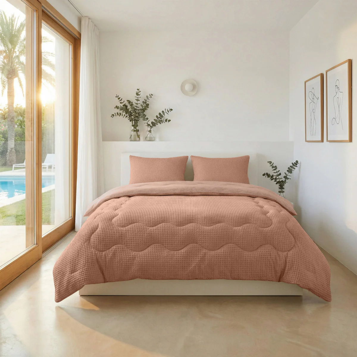 Zelesta Special Cooling Serene Zomerdekbed - Terracottaroze - Image 3