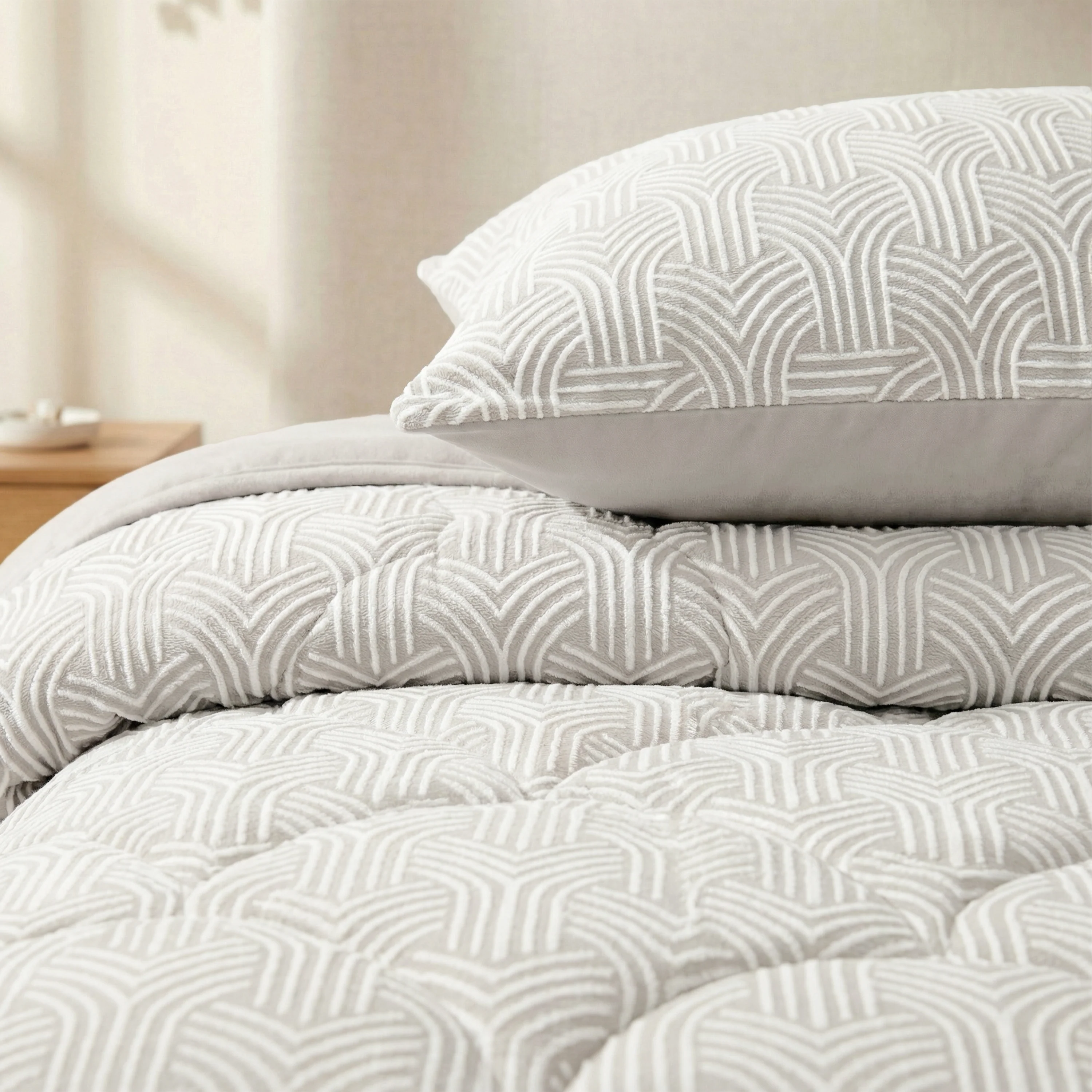 Zelesta Special Flanel Dekbed - Creme - Image 6