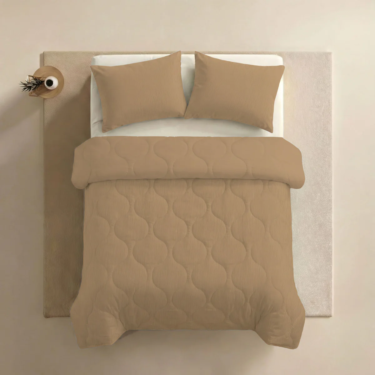 Zelesta Special Mousseline Zomerdekbed - Warm zacht beige - Image 4
