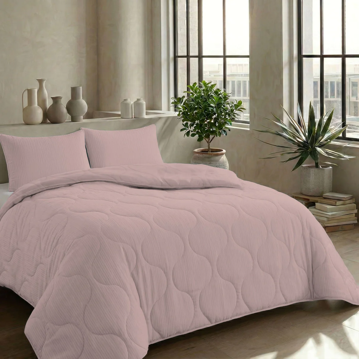 Zelesta Special Mousseline Zomerdekbed - Zachtroze - Image 3