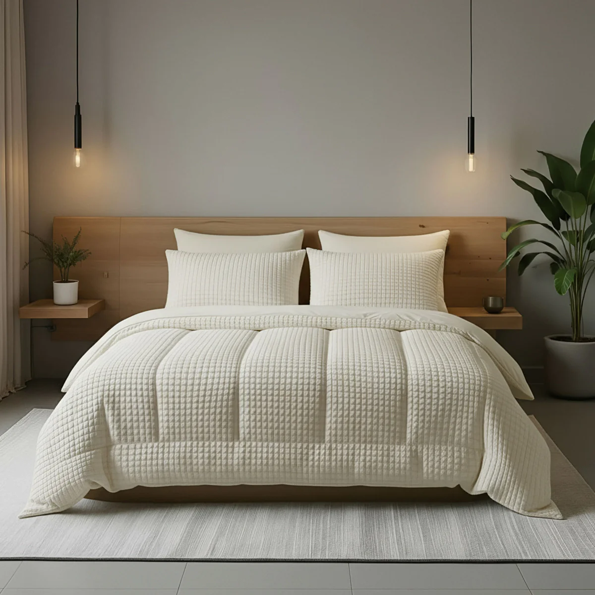 Zelesta Special Teddy Check Dekbed - Crème - Image 2