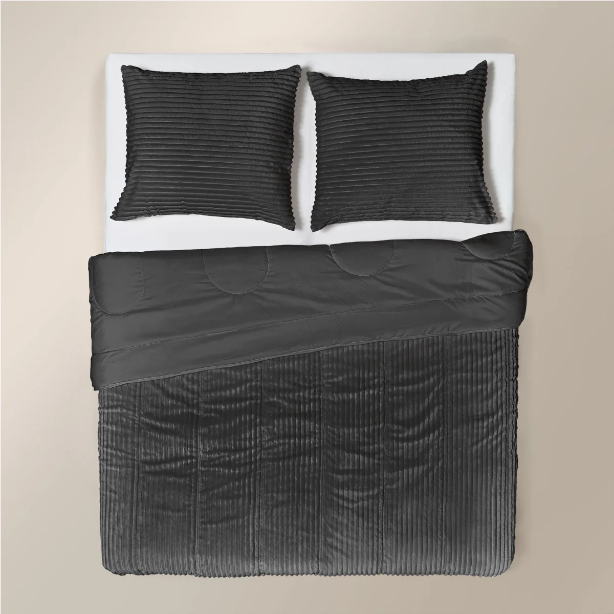 Zelesta Special Teddy Groove Dekbed - Antraciet - Image 3
