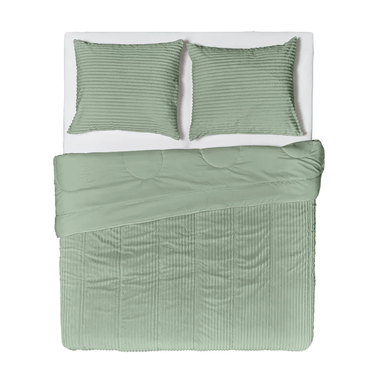 Zelesta Special Teddy Groove Dekbed - Groen - Image 3
