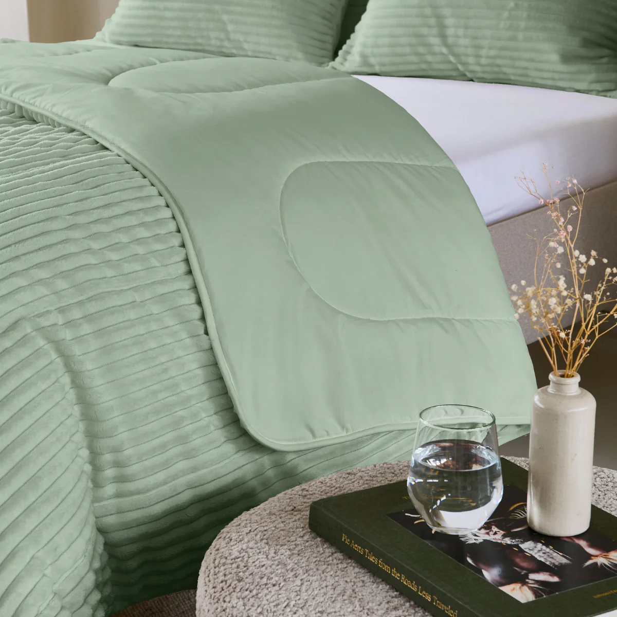 Zelesta Special Teddy Groove Dekbed - Groen - Image 8