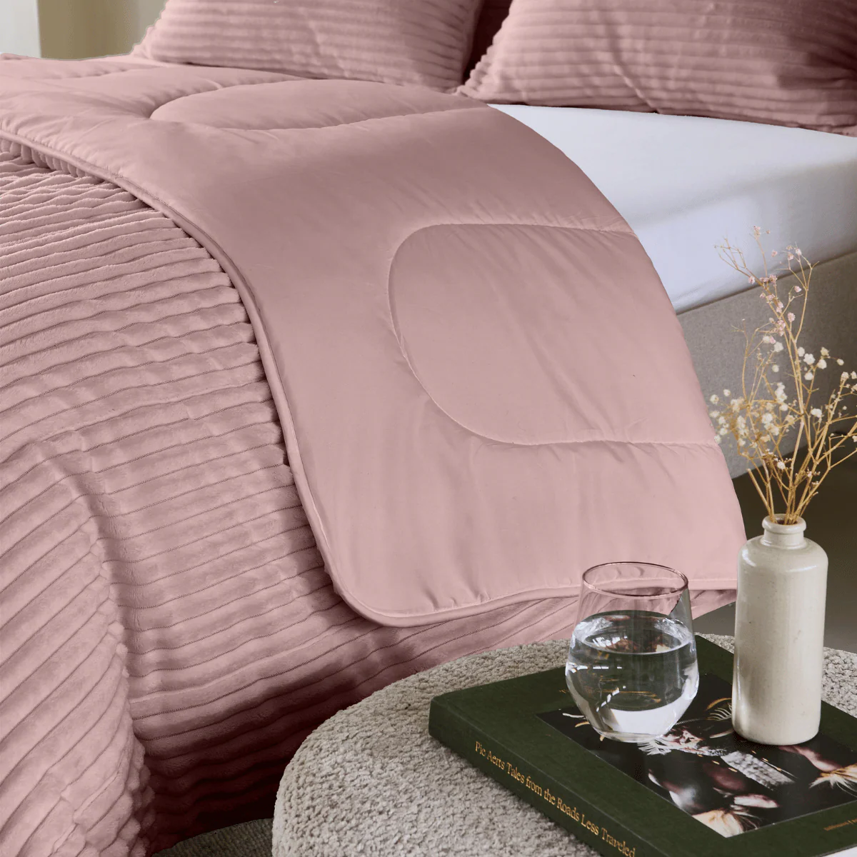 Zelesta Special Teddy Groove Dekbed - Oud Roze - Image 8