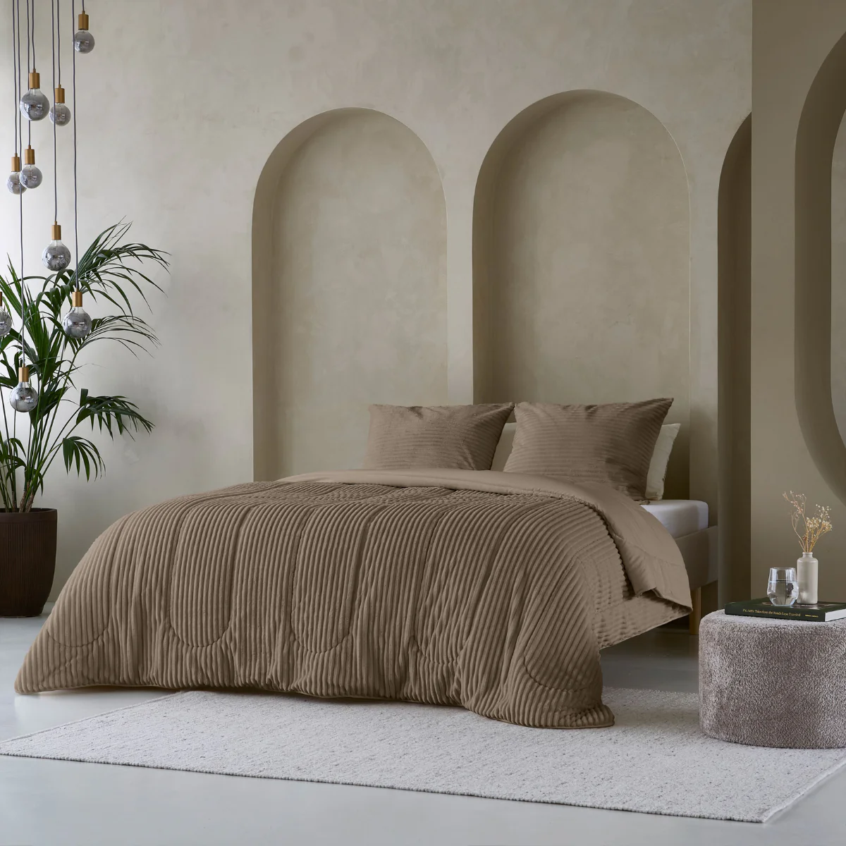 Zelesta Special Teddy Groove Dekbed - Taupe - Image 2
