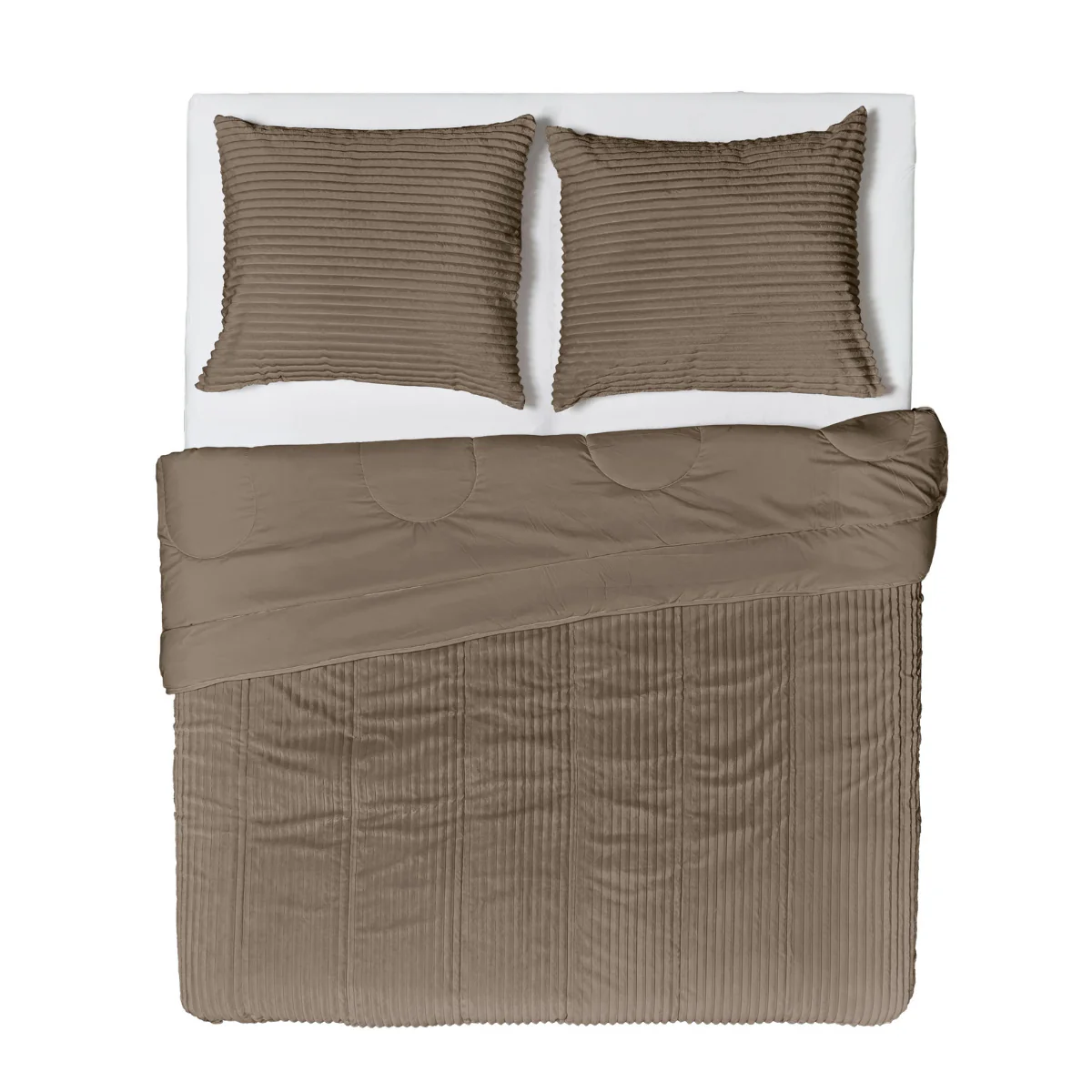Zelesta Special Teddy Groove Dekbed - Taupe - Image 9