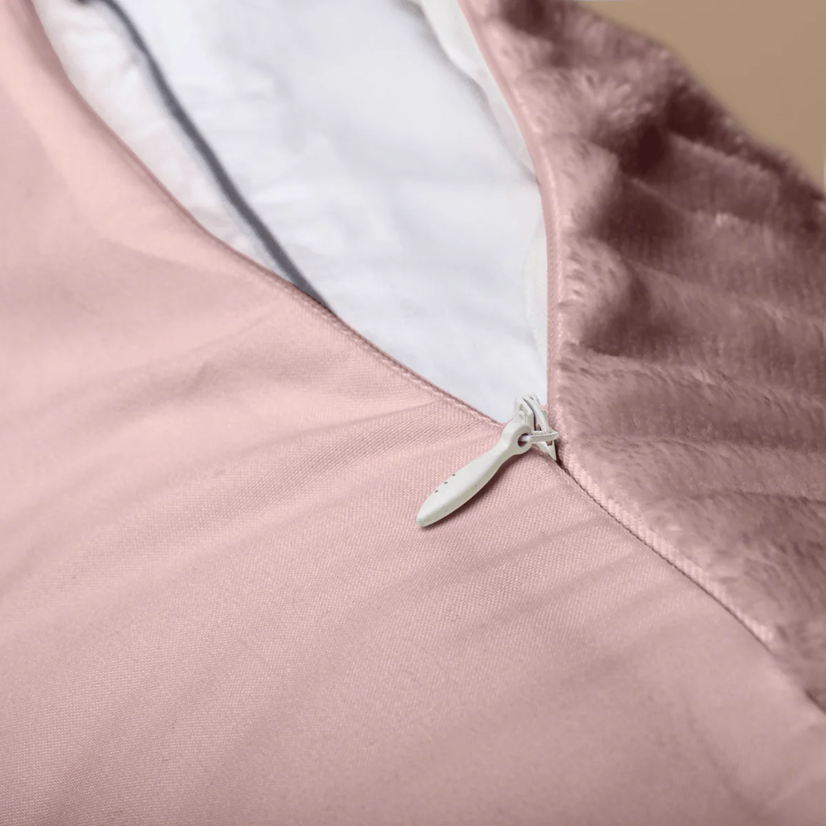Zelesta Special Teddy Groove Kussensloop Set van 2 - Oud Roze - Image 3