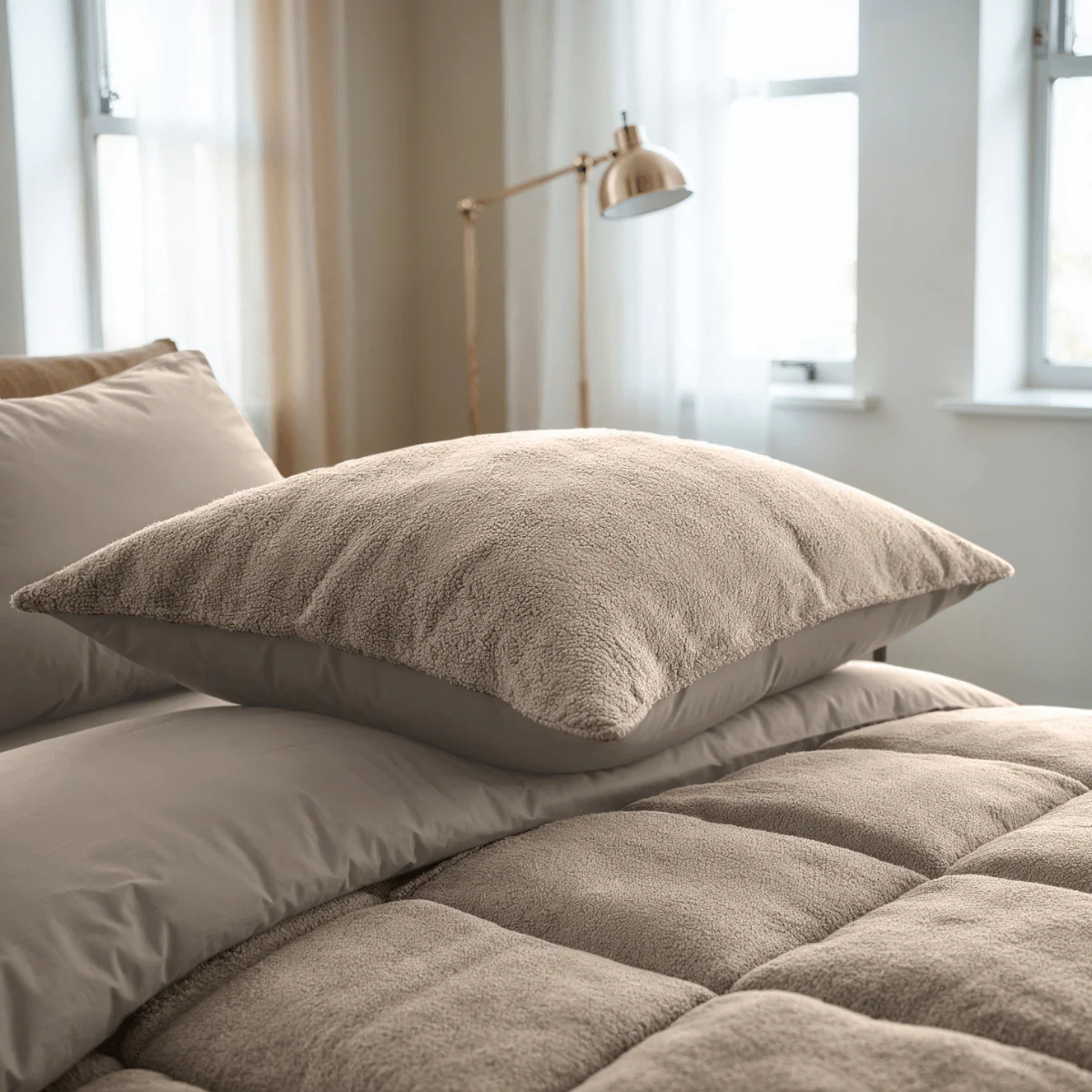 Zelesta Special Teddy Dekbed - Taupe - Image 7