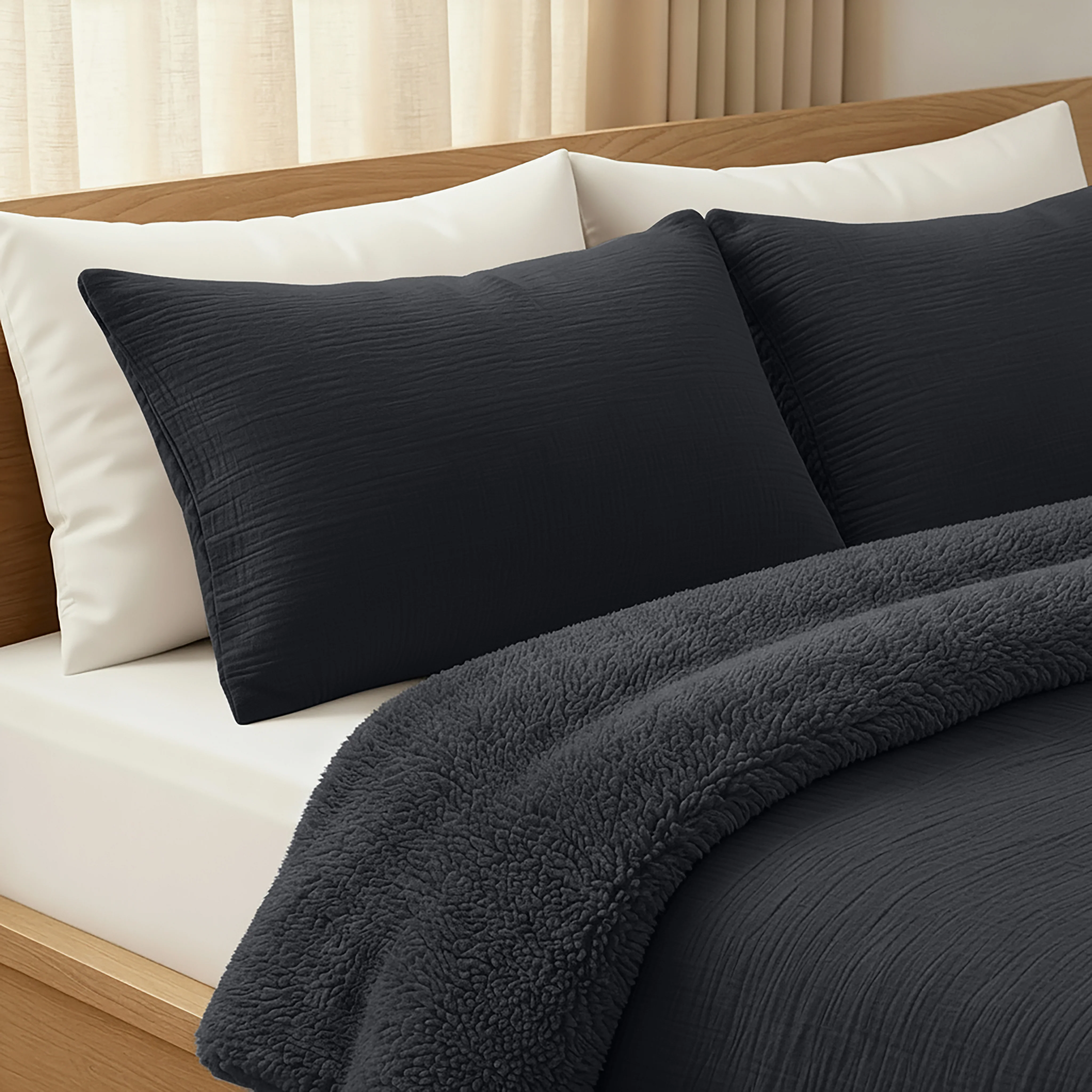 Zelesta Teddy Katoen Mousseline - Anthracite - Image 6