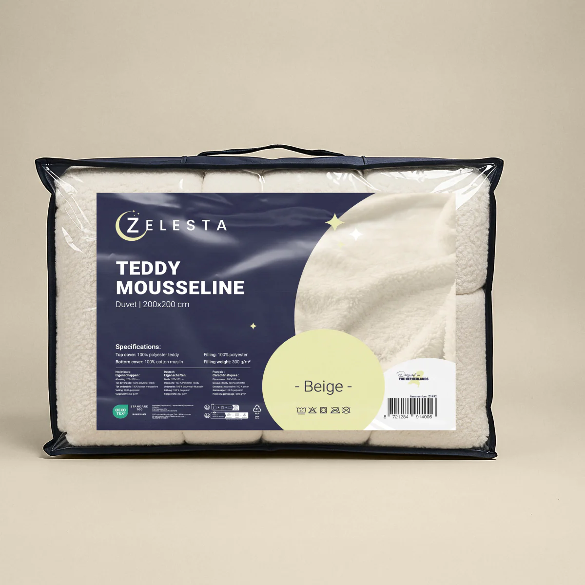 Zelesta Teddy Katoen Mousseline - Beige - Image 10