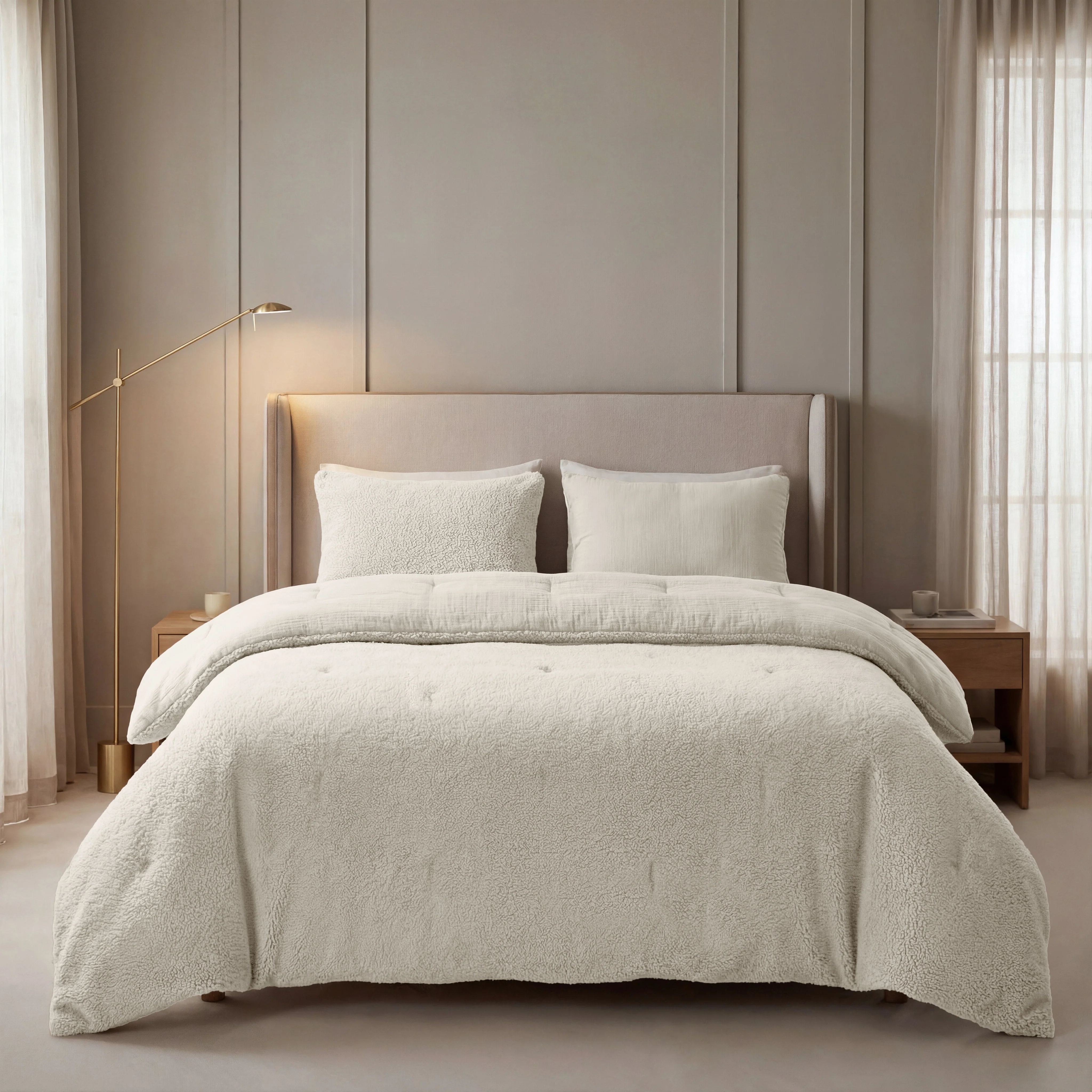 Zelesta Teddy Katoen Mousseline - Beige - Image 2