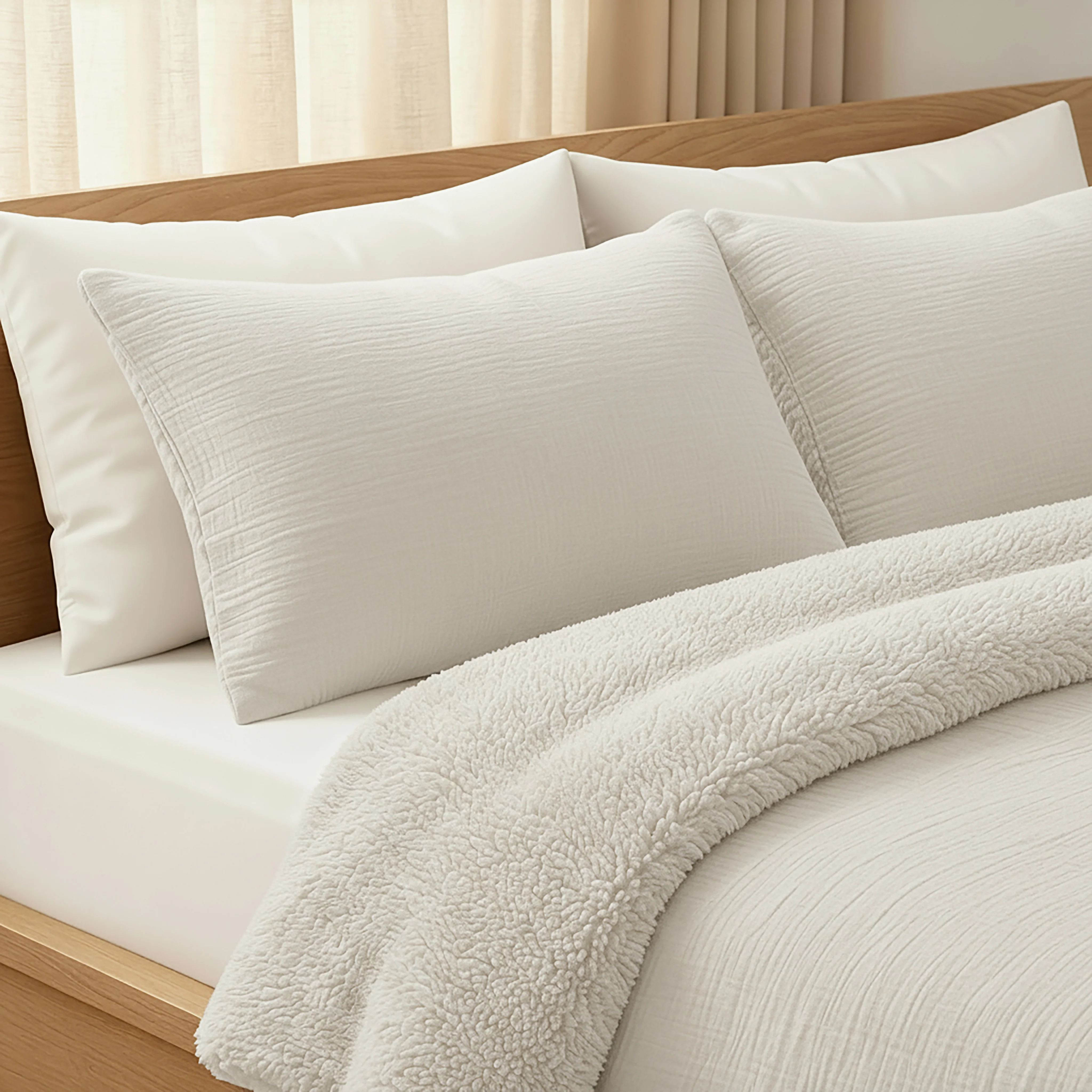 Zelesta Teddy Katoen Mousseline - Beige - Image 6