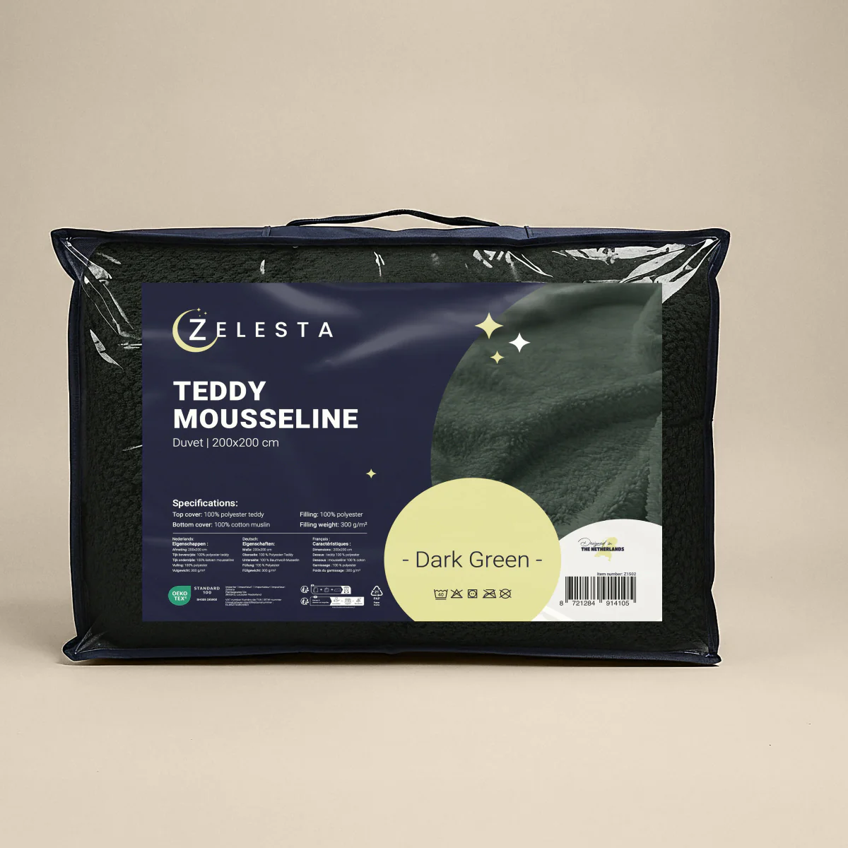 Zelesta Teddy Katoen Mousseline - Green - Image 10