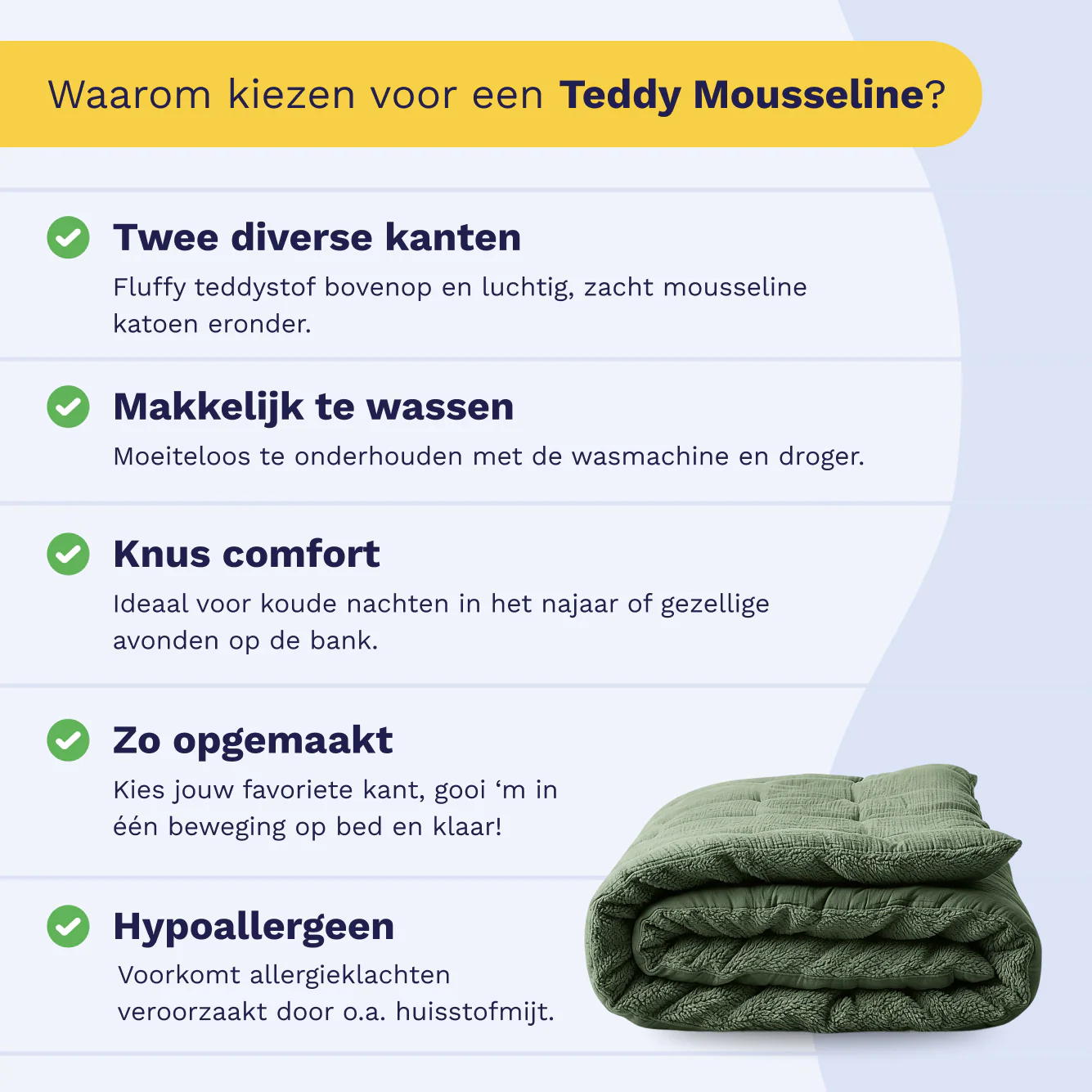 Zelesta Teddy Katoen Mousseline - Green - Image 13