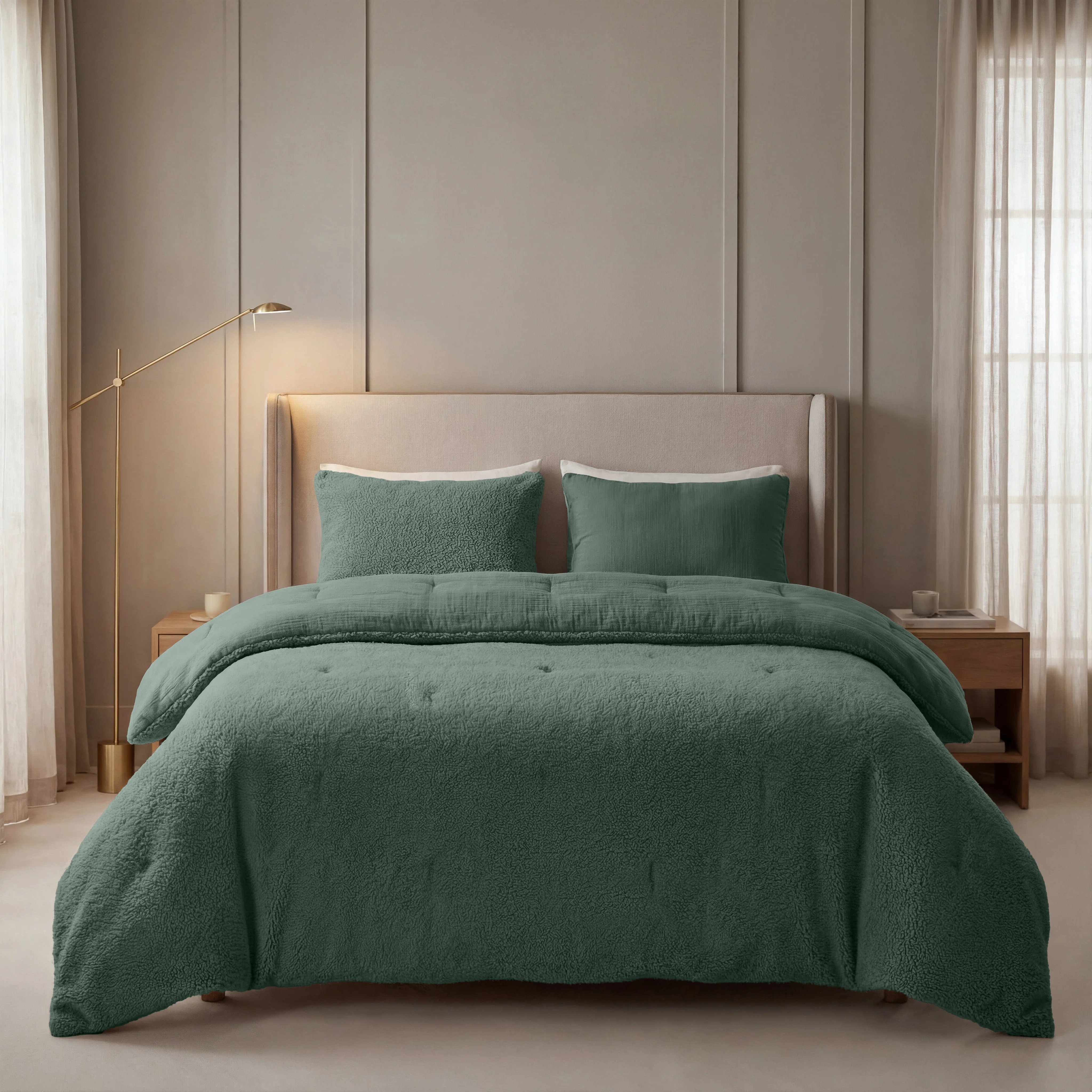 Zelesta Teddy Katoen Mousseline - Green - Image 2