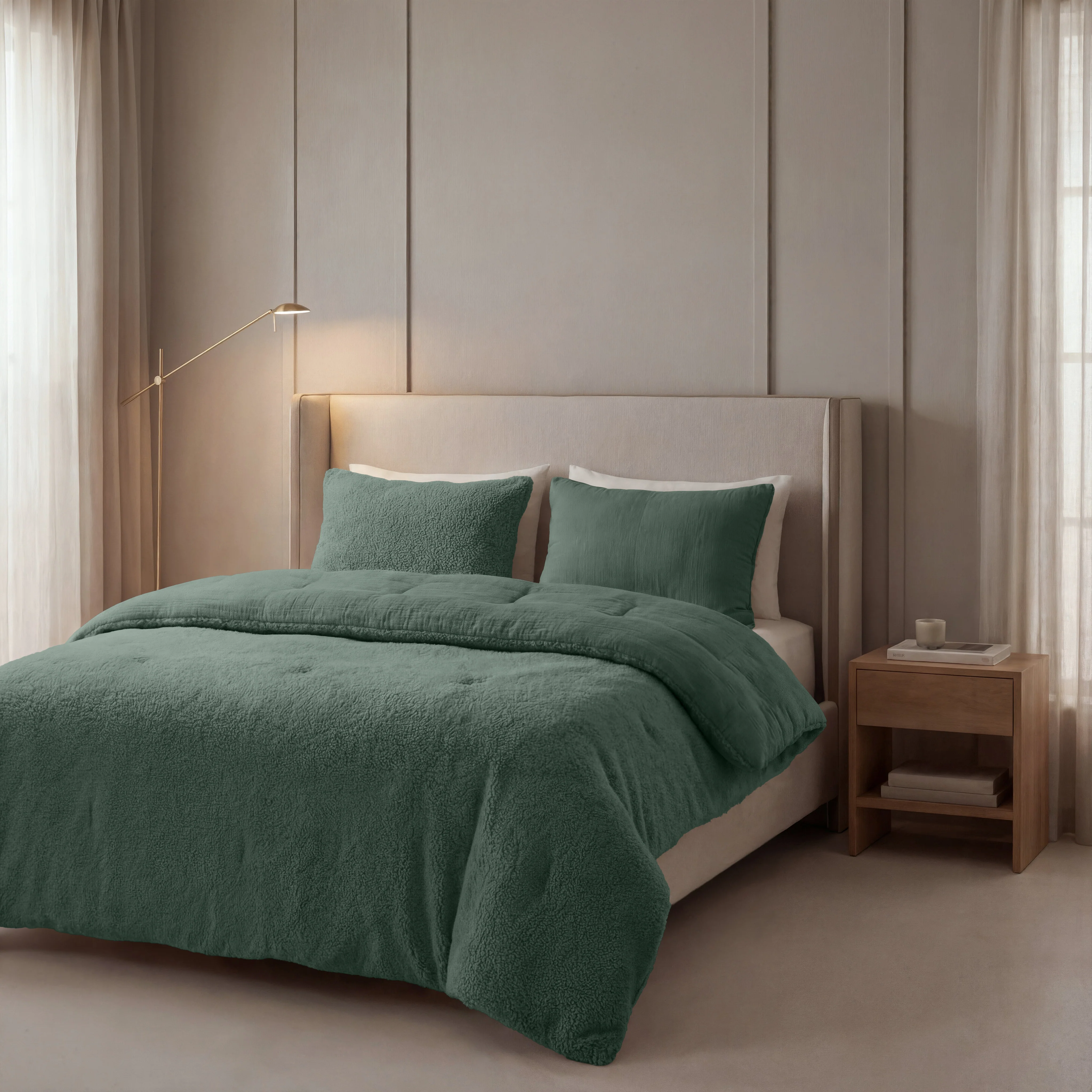 Zelesta Teddy Katoen Mousseline - Green - Image 3