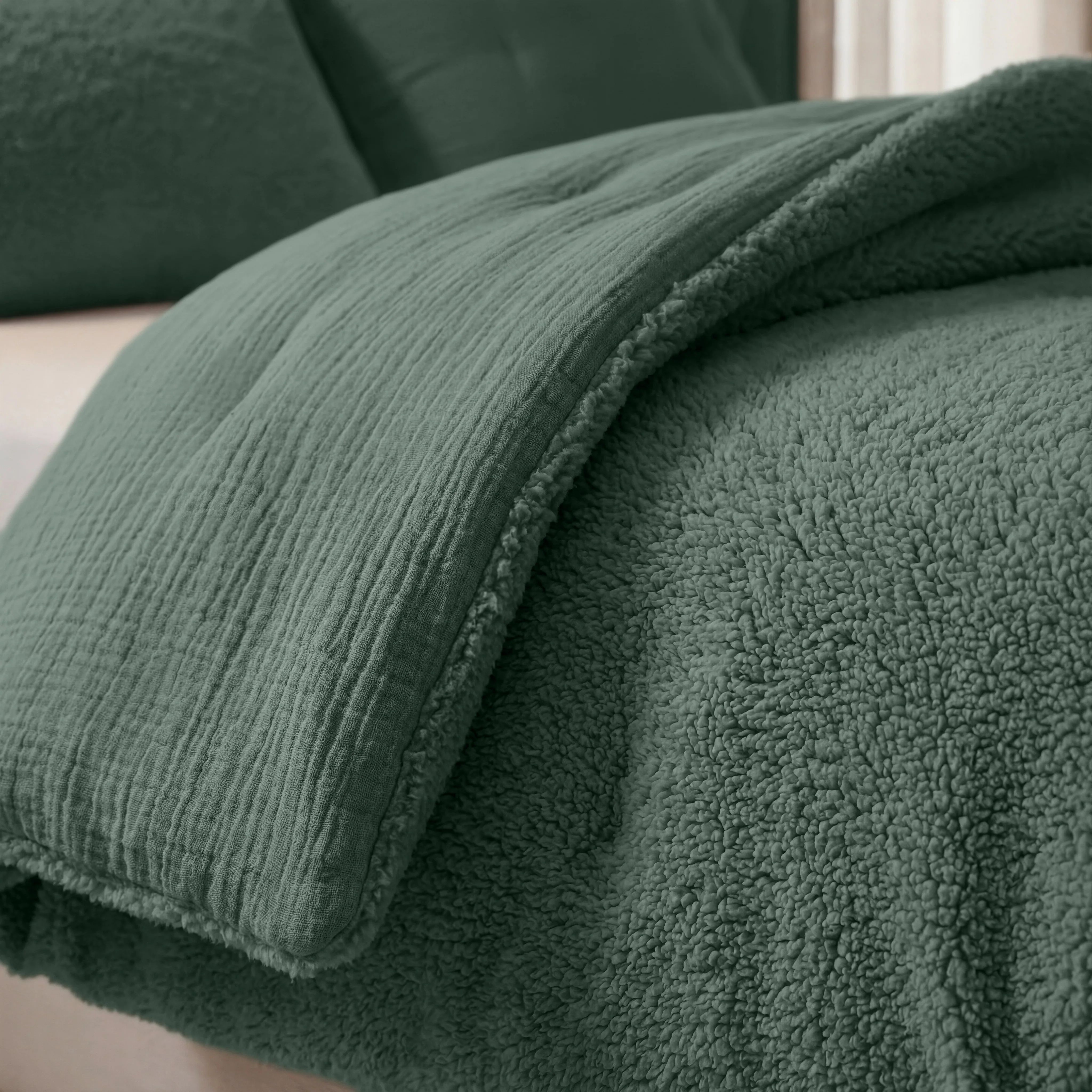 Zelesta Teddy Katoen Mousseline - Green - Image 4