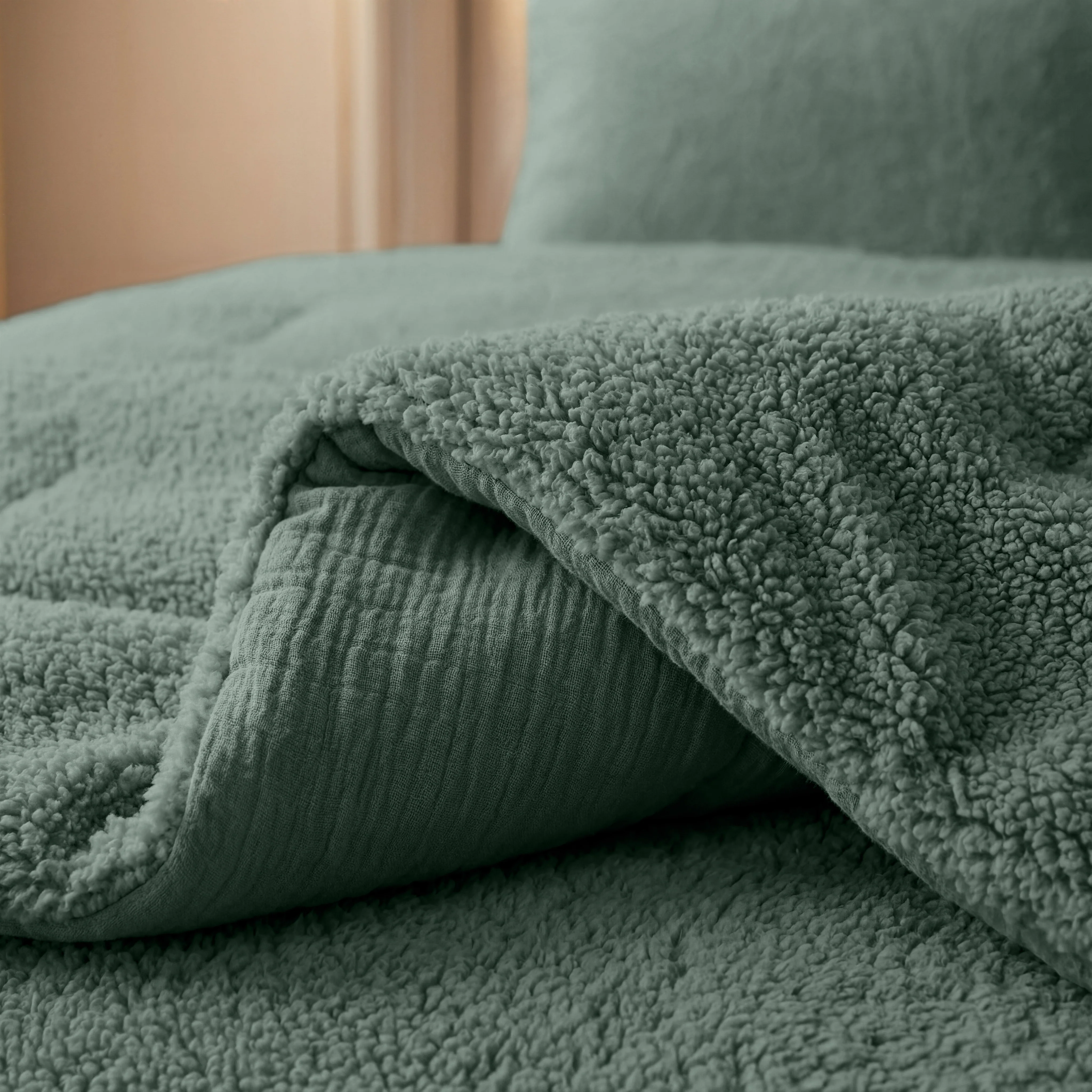 Zelesta Teddy Katoen Mousseline - Green - Image 5