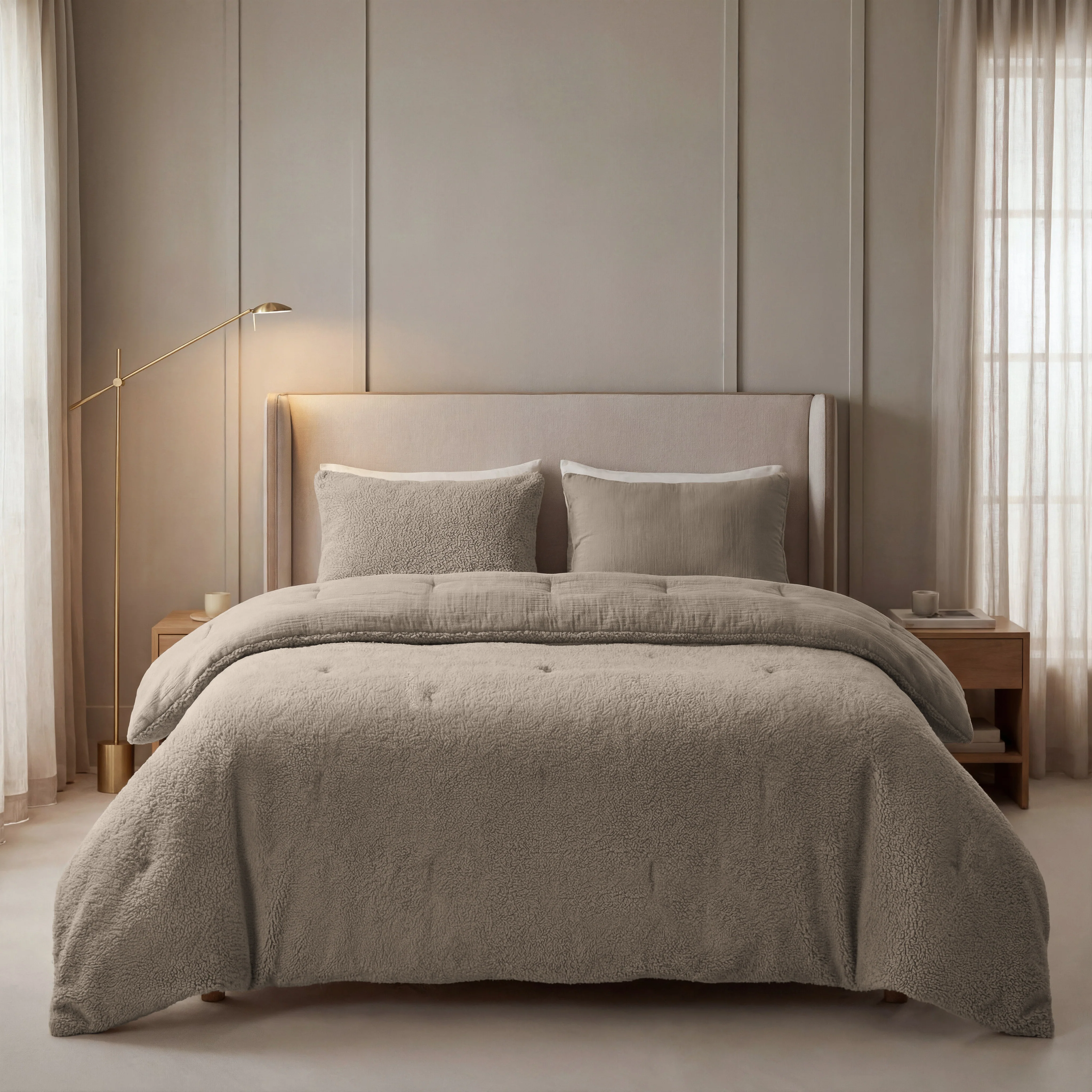 Zelesta Teddy Katoen Mousseline - Taupe - Image 2