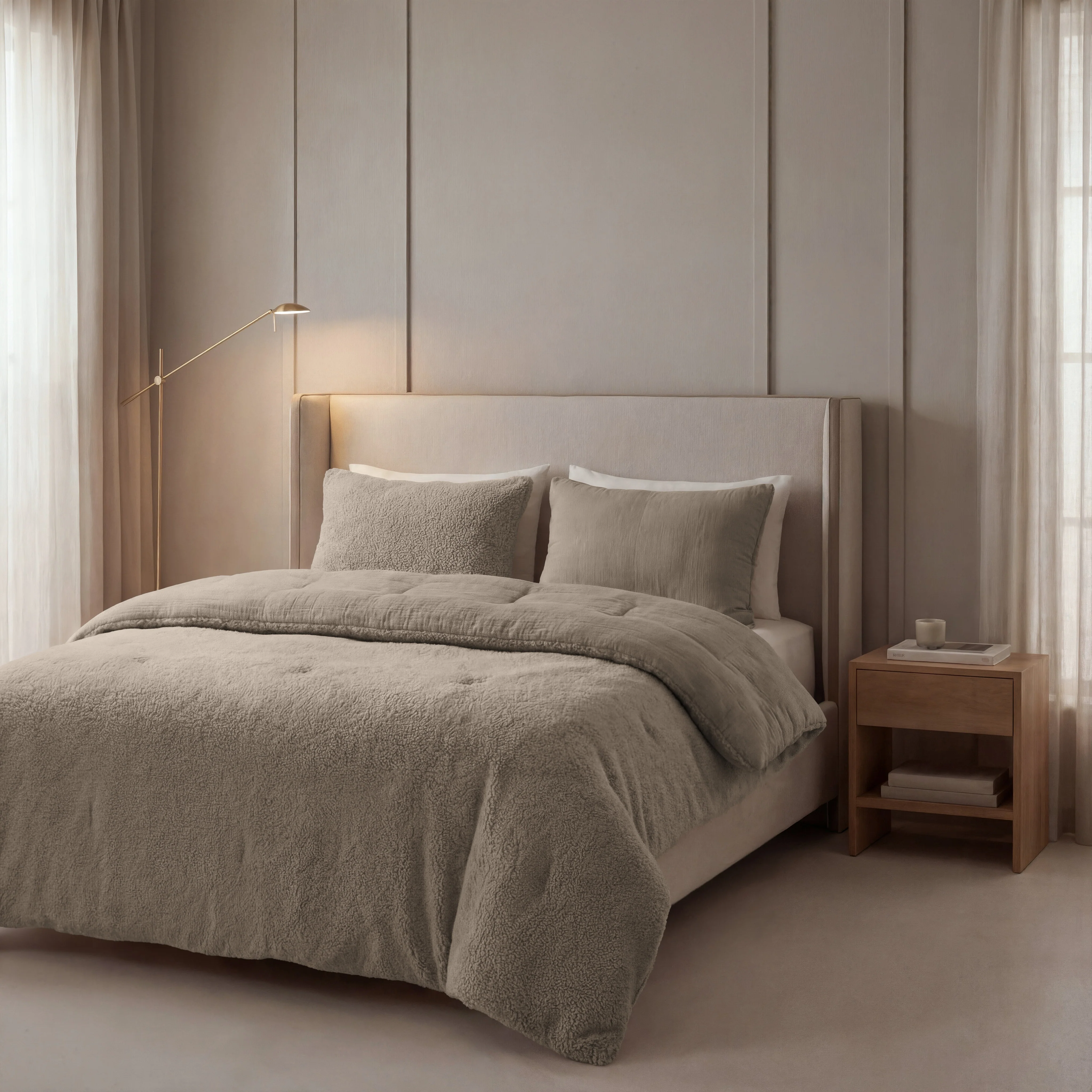 Zelesta Teddy Katoen Mousseline - Taupe - Image 3
