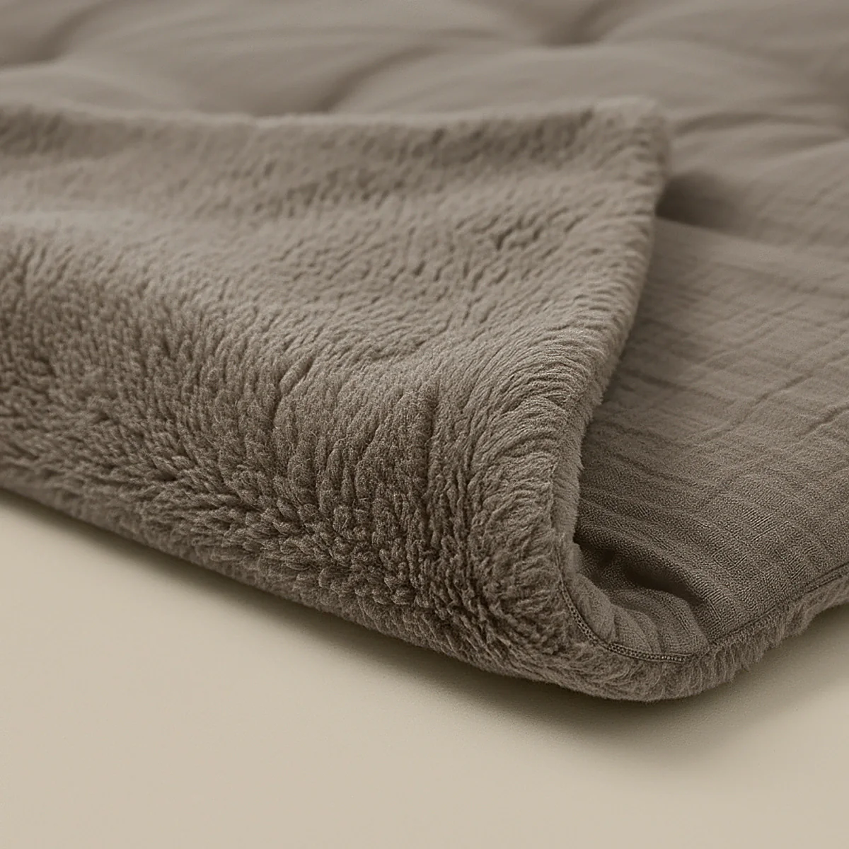 Zelesta Teddy Katoen Mousseline - Taupe - Image 7