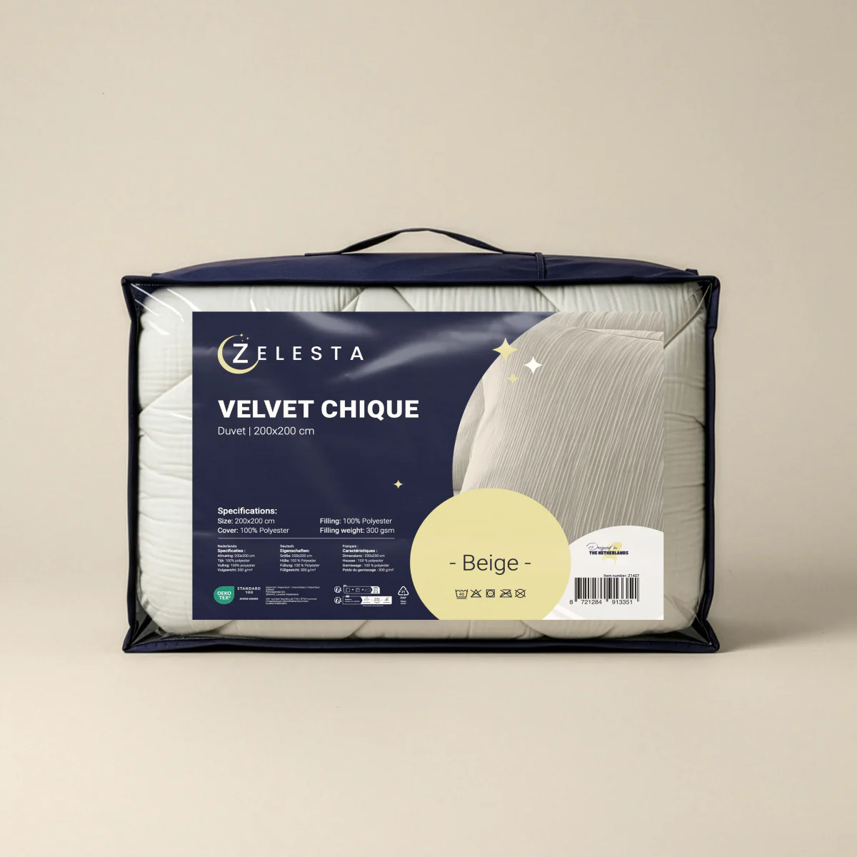 Zelesta Flanel Velvetbed Chique - Beige - Image 10