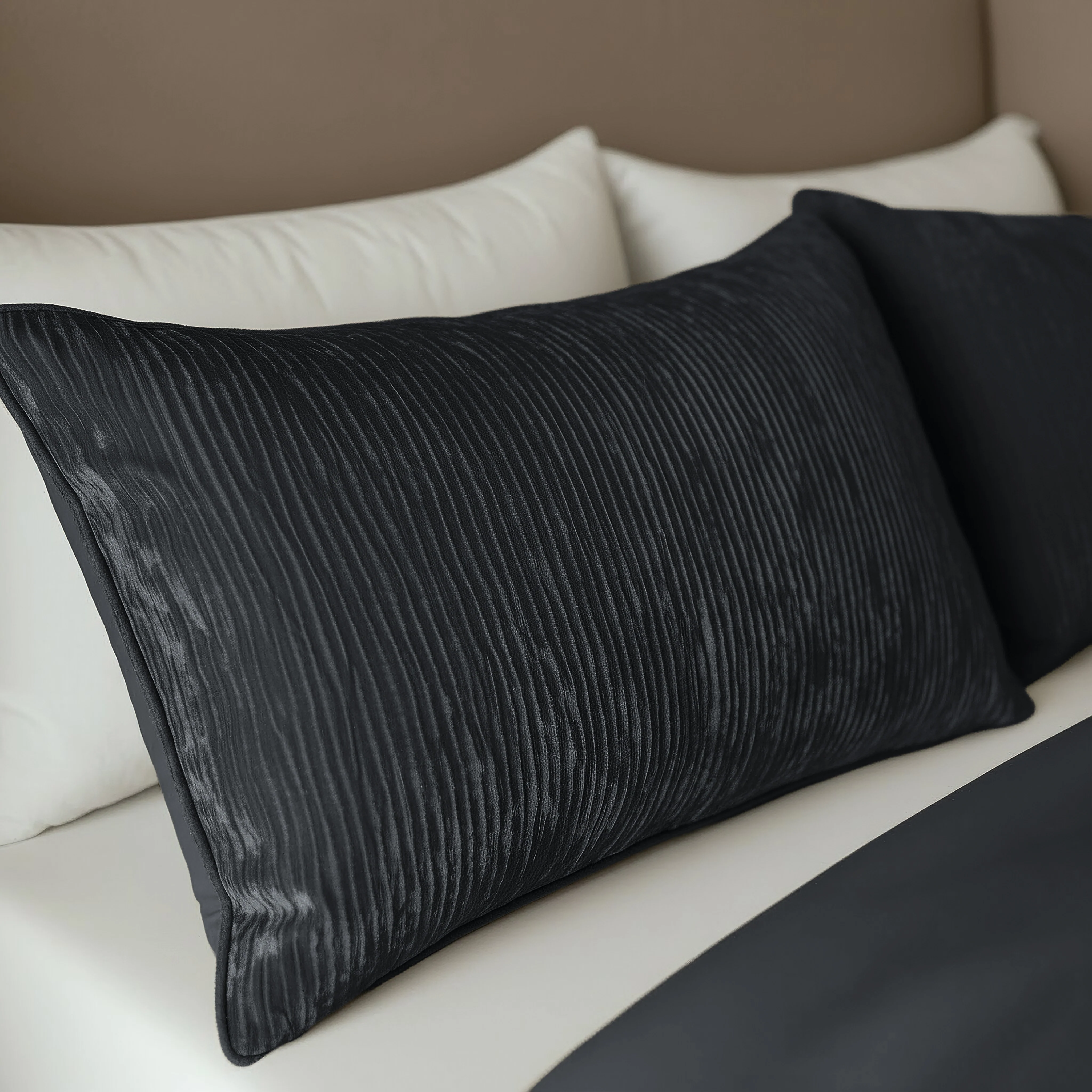 Zelesta Velvetbed Chique Kussensloop Set van 2 - Anthracite - Image 2