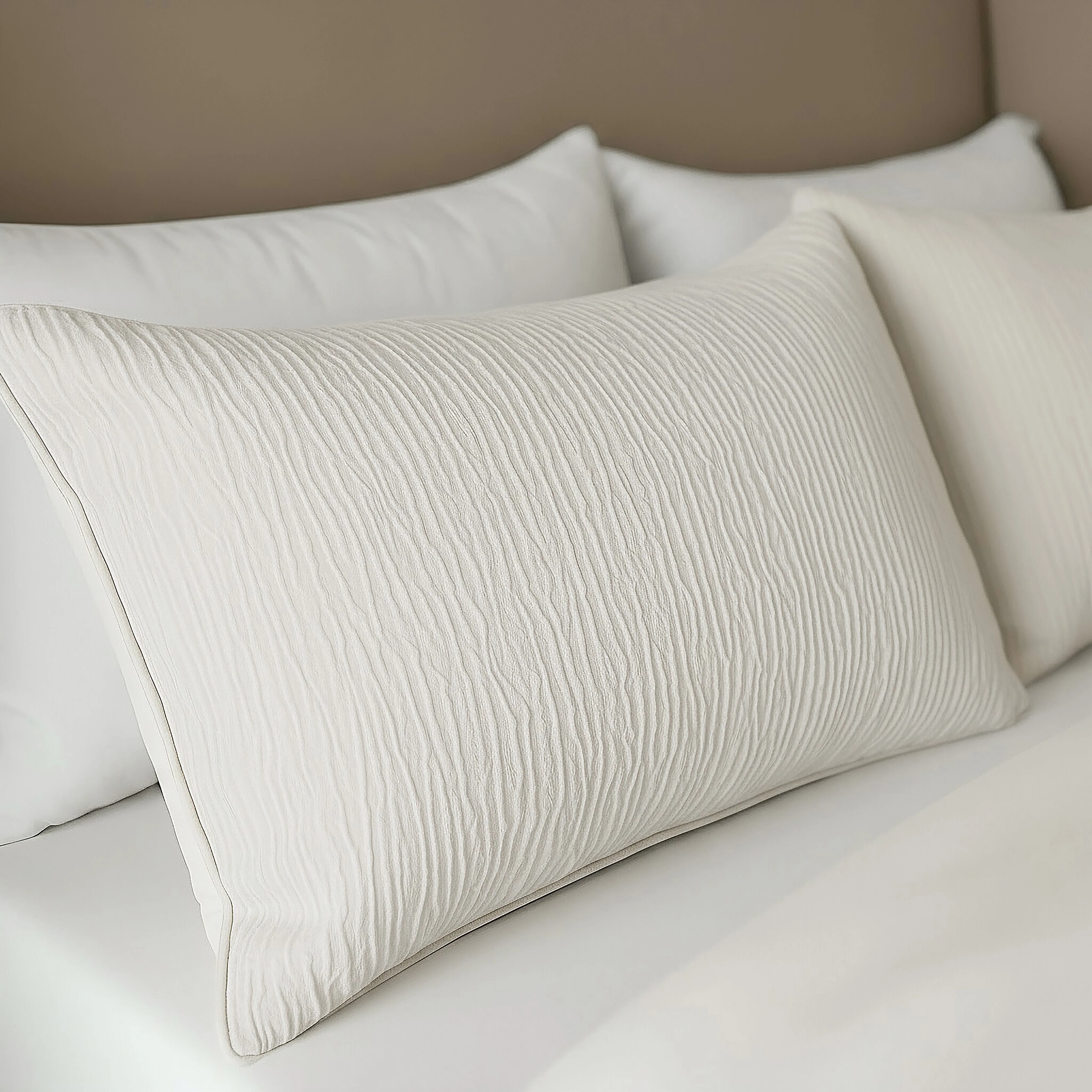 Zelesta Velvetbed Chique Kussensloop Set van 2 - Beige - Image 2