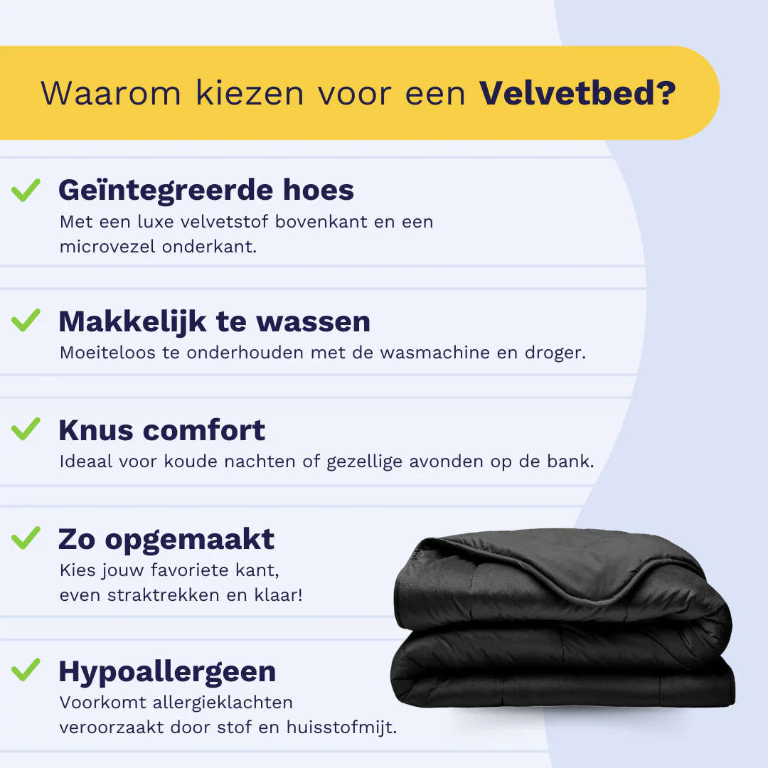 Zelesta Velvetbed - Zwart - Image 4