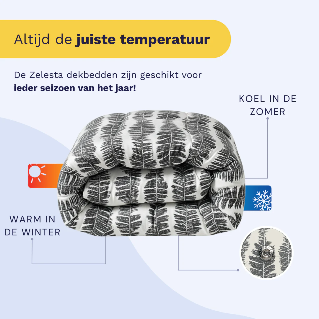 Zelesta Wonderbed 4 Seasons Double -  Savanna Feather - Image 4