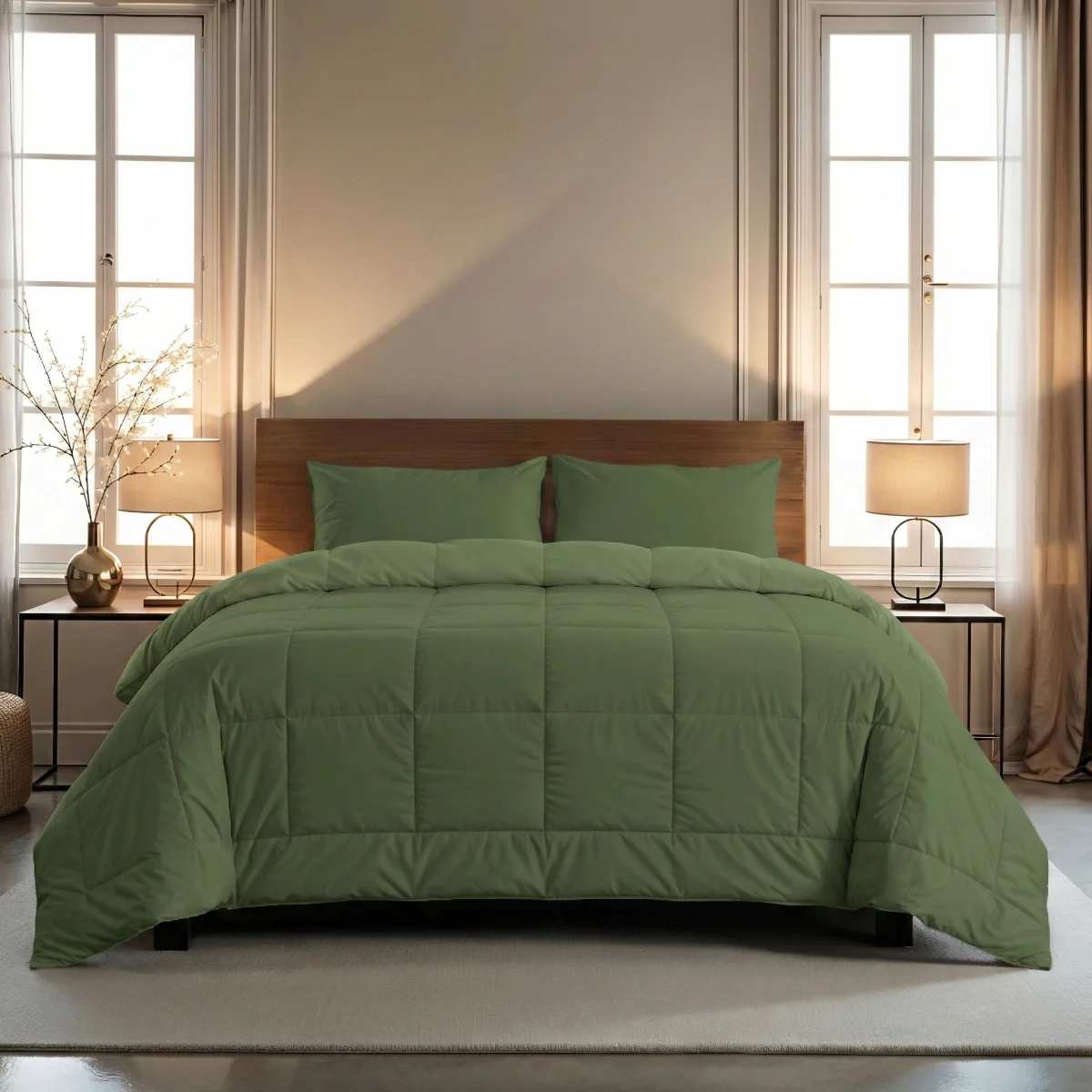 Zelesta Wonderbed 4 Seasons Double - Timeless Green - Image 2