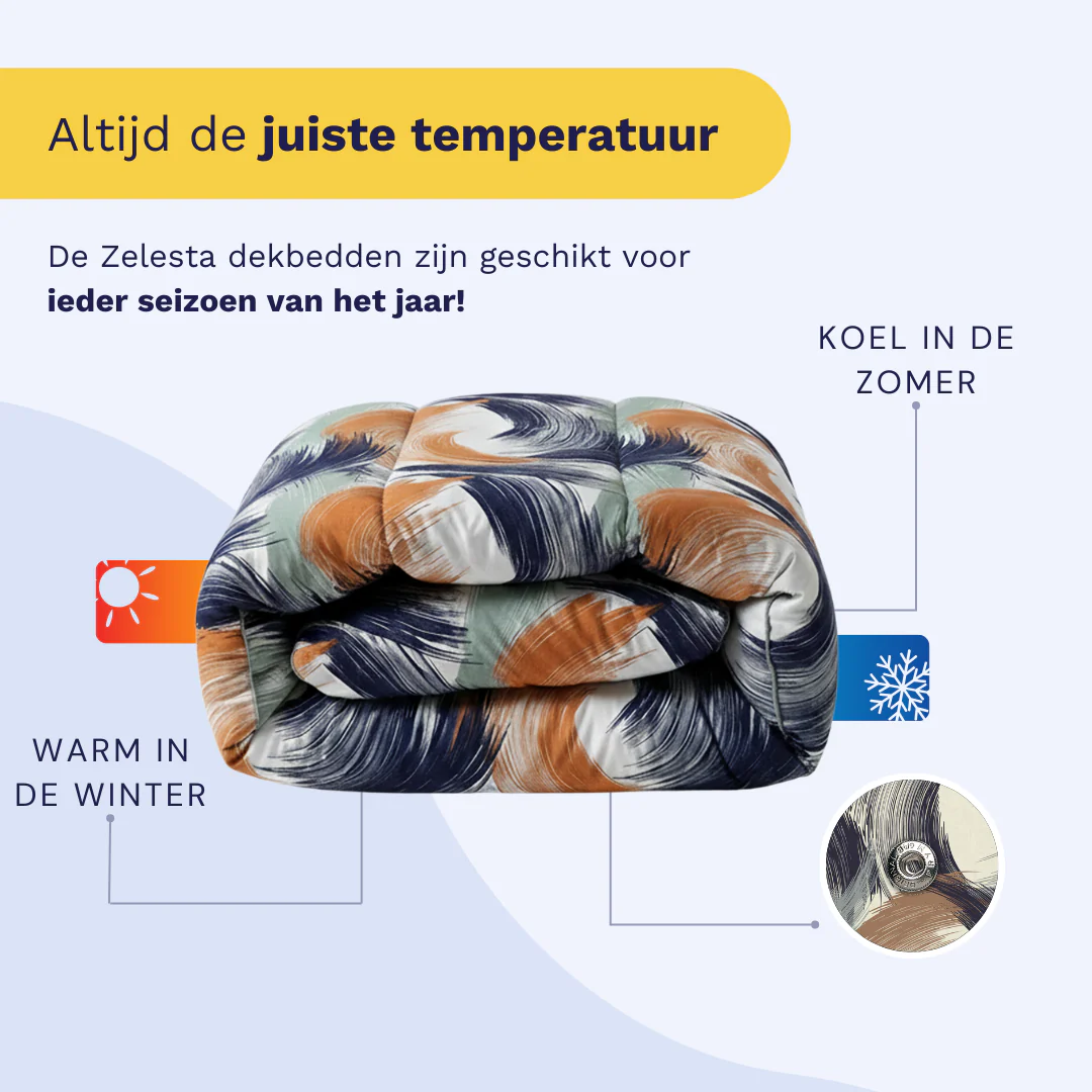 Zelesta Wonderbed 4 Seasons Double - Urban Brush - Image 3
