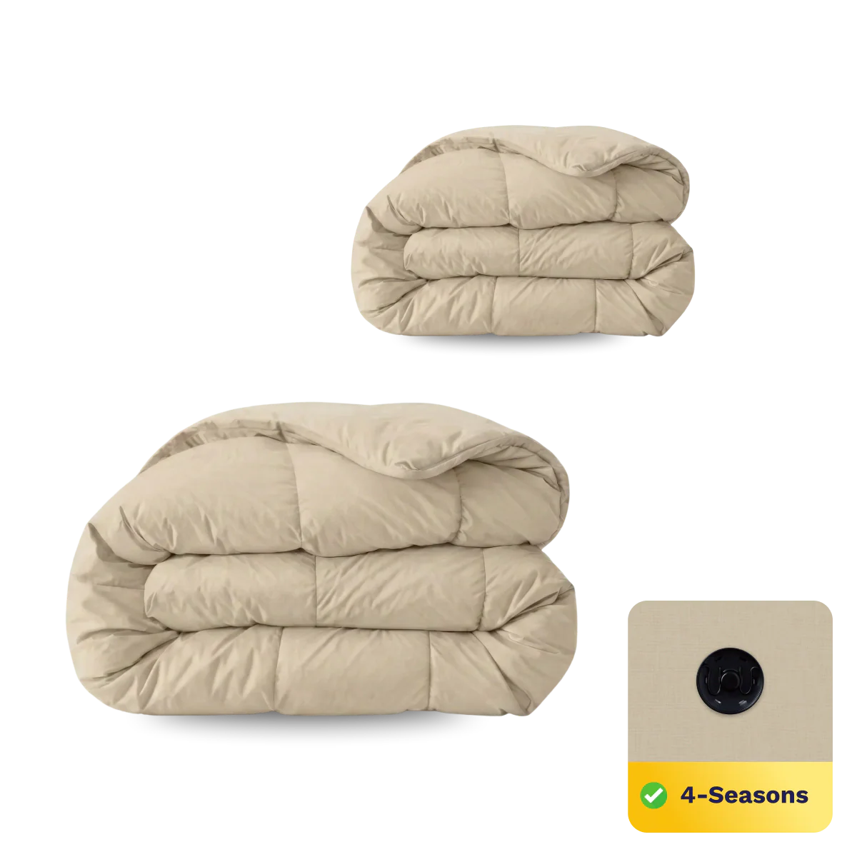 Zelesta Wonderbed 4 Seasons Double - Warm Sand