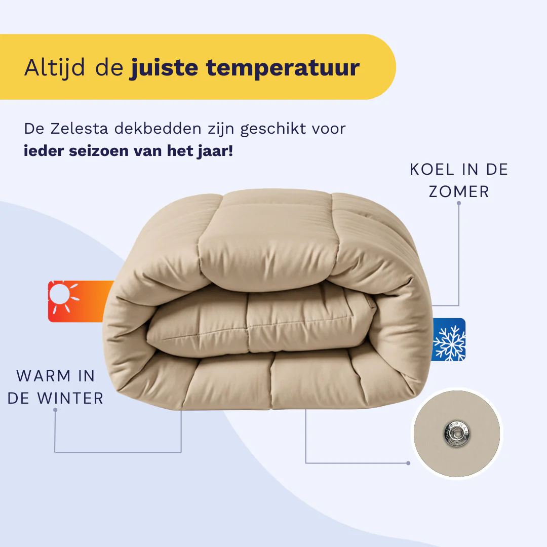 Zelesta Wonderbed 4 Seasons Double - Warm Sand - Image 3