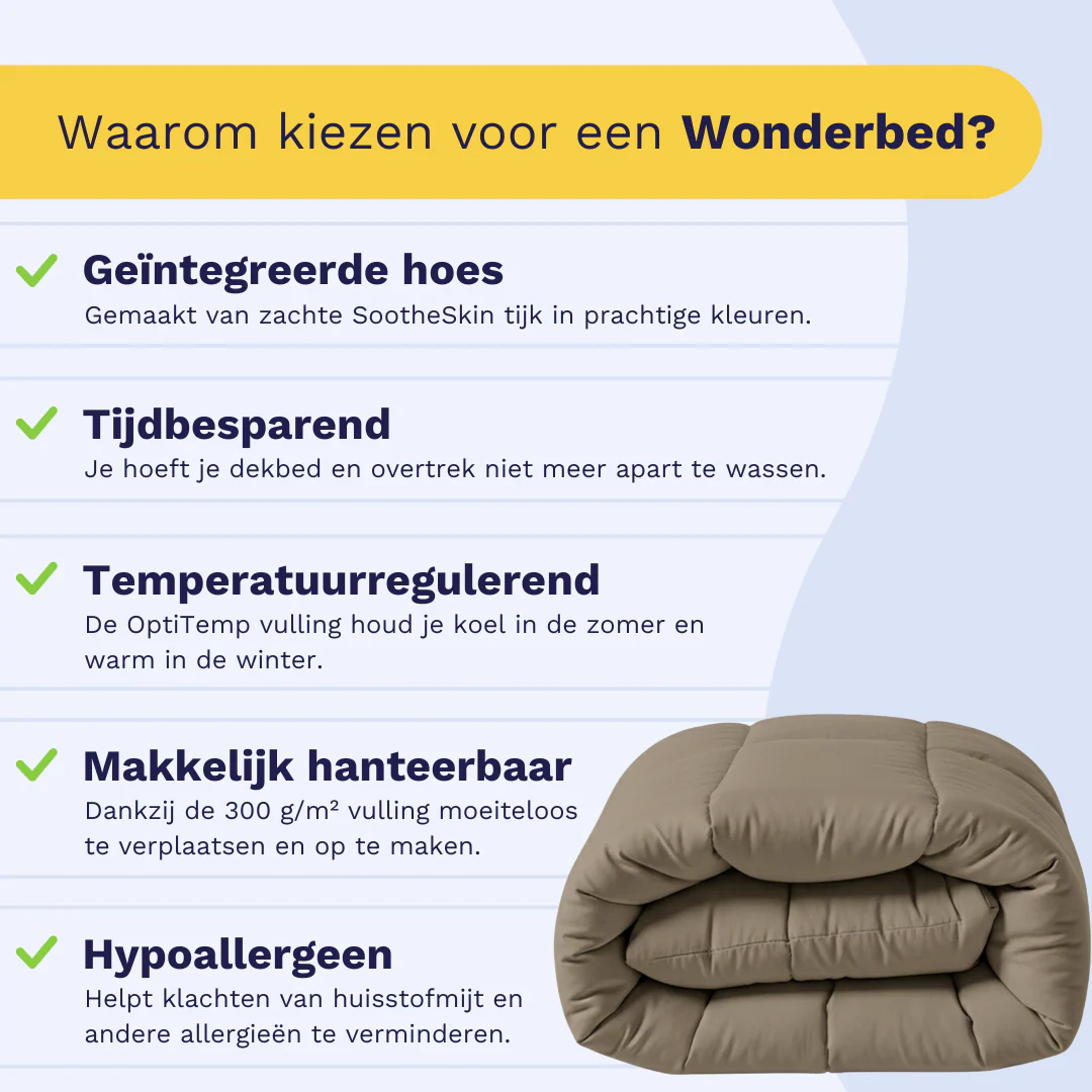 Zelesta Comfort Uni Dekbed - Natureltaupe - Image 3