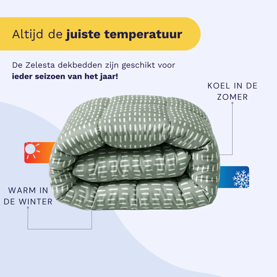 Zelesta Comfort Design Dekbed - Olive Stitches - Image 2