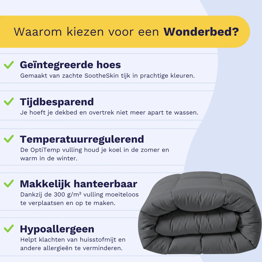 Zelesta Comfort Uni Dekbed - Steengrijs - Image 3