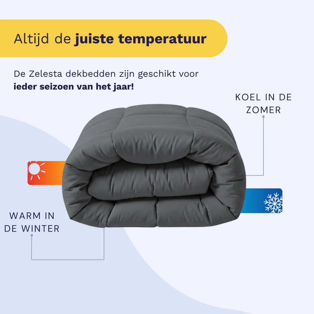 Zelesta Comfort Uni Dekbed - Steengrijs - Image 4