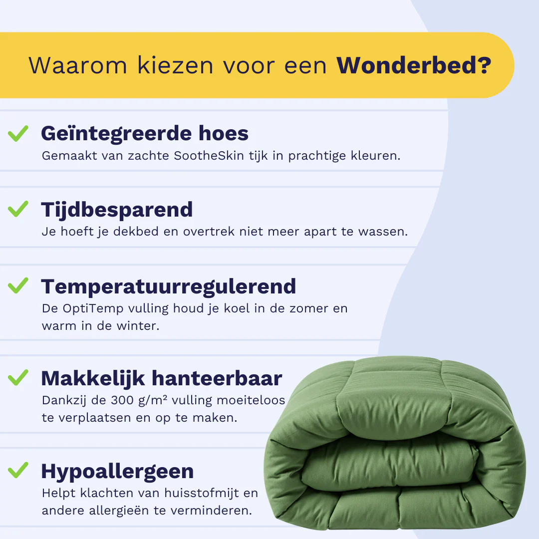 Zelesta Comfort Uni Dekbed - Saliegroen - Image 4